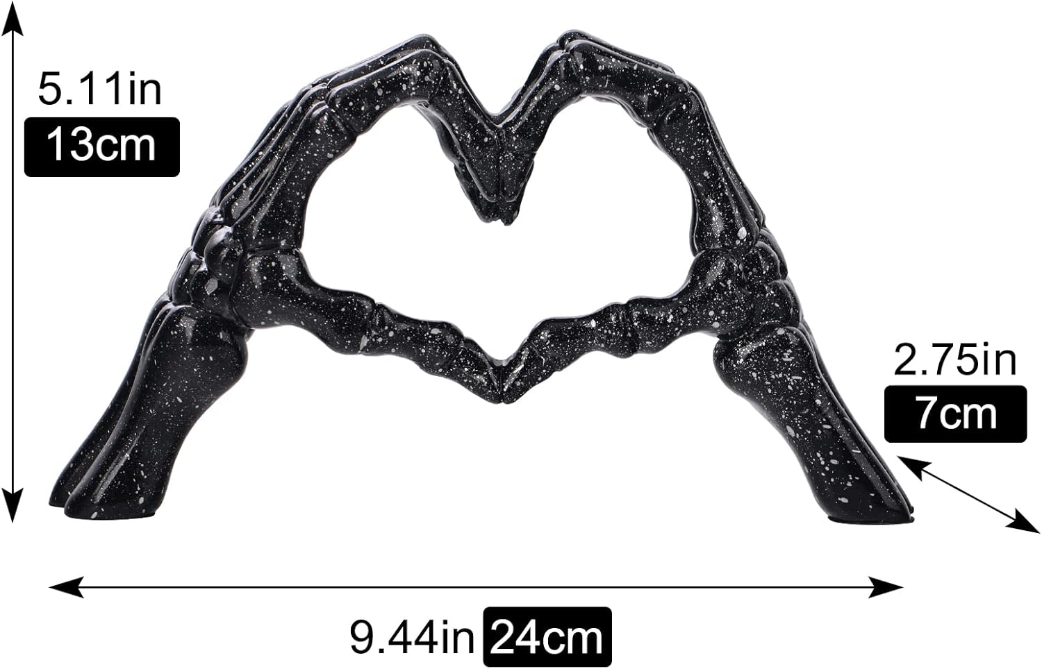 LCCCK Heart Gesture Couple Statue Modern Desk Decor