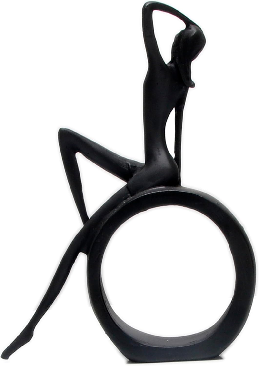 Modern Abstract Art Bookshelf Decor - Black Girl Statue Figurines 1