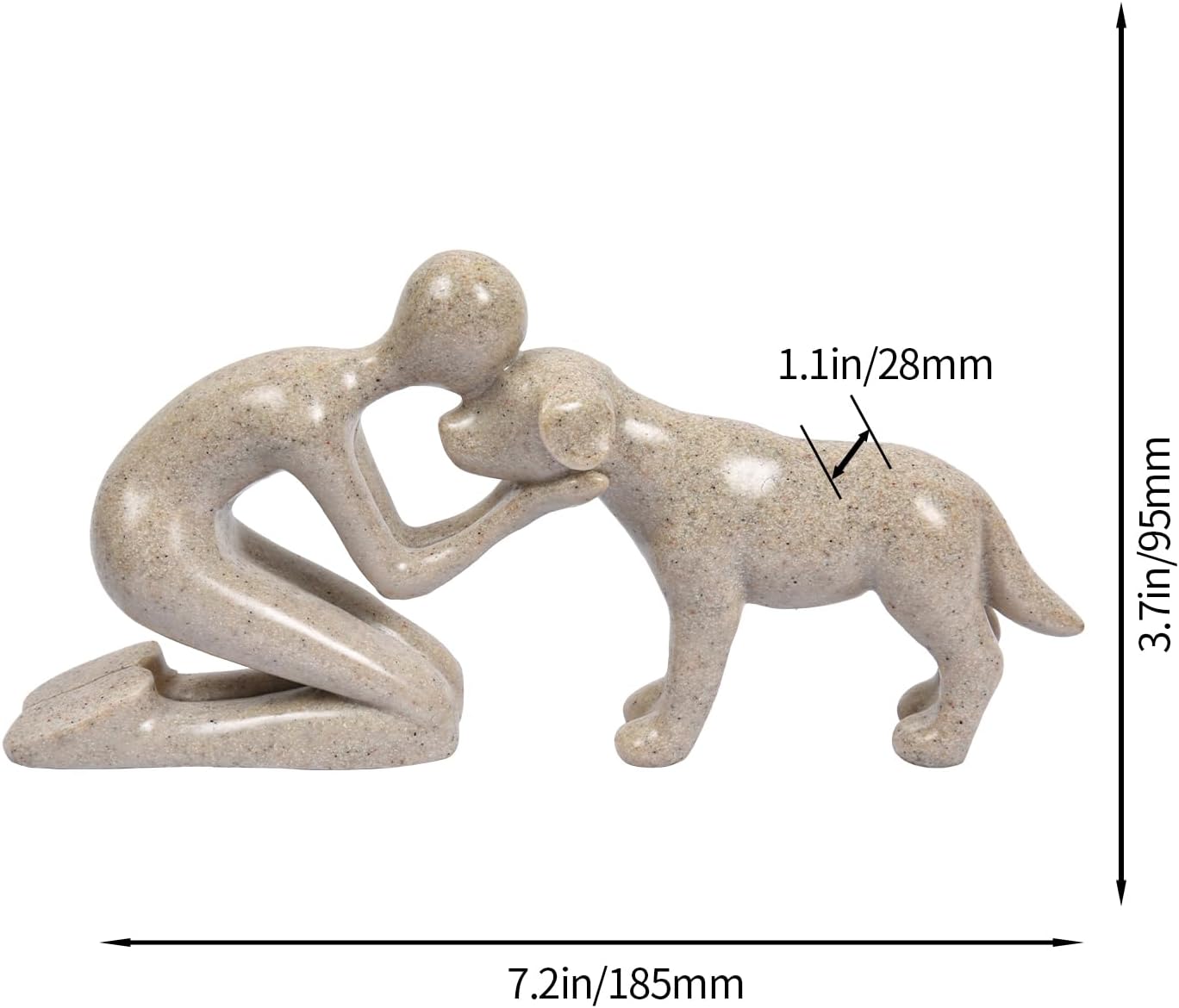 FriyGardcn Dog Sculpture Home Decor Statue 1