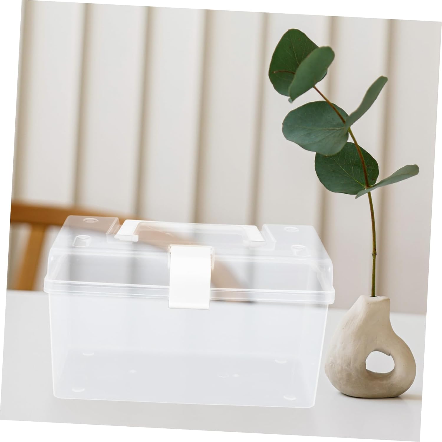 GRADENEVE Portable Medicine Cabinet with Buckle Closure