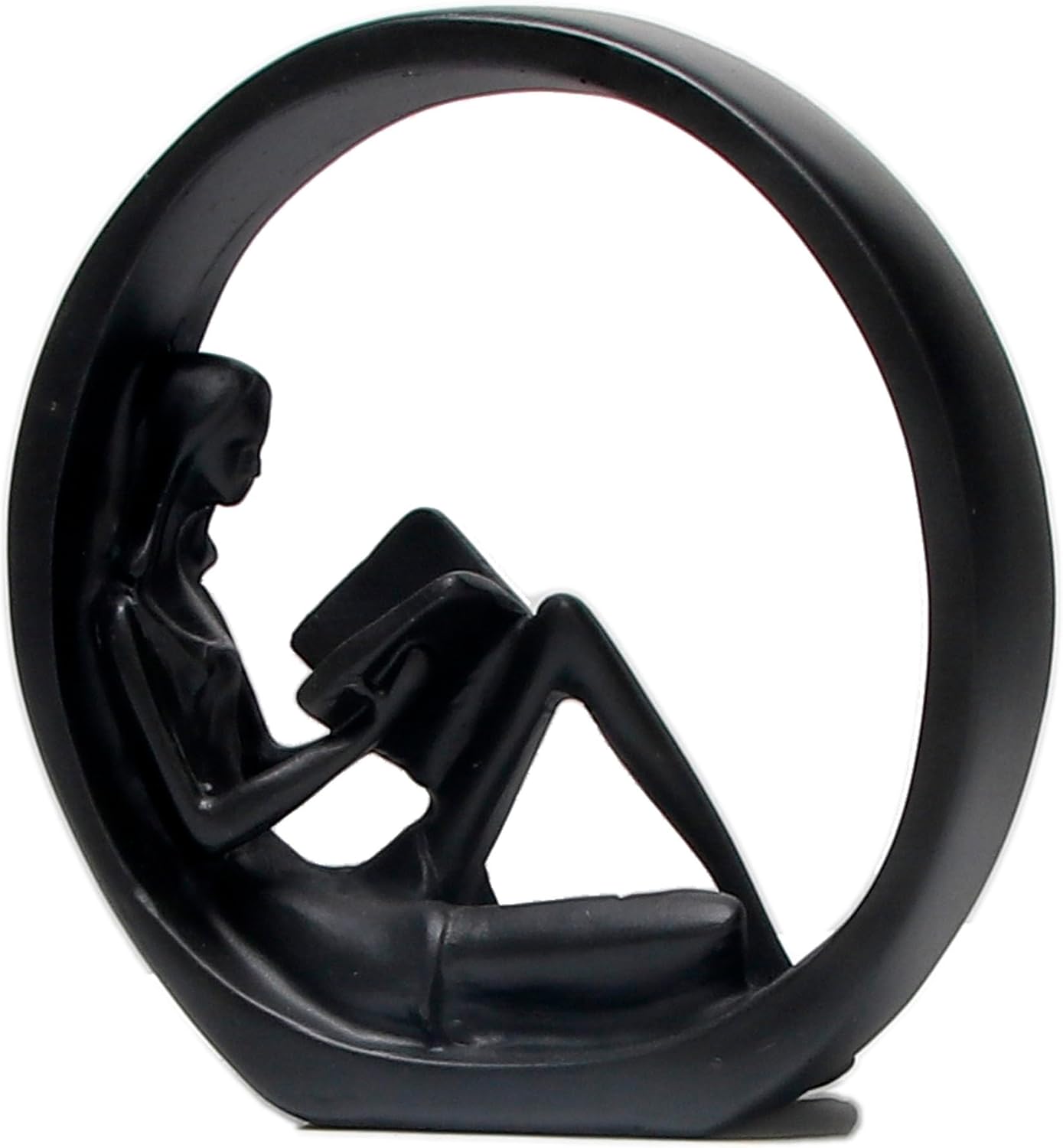 Modern Abstract Art Bookshelf Decor - Black Girl Statue Figurines 1