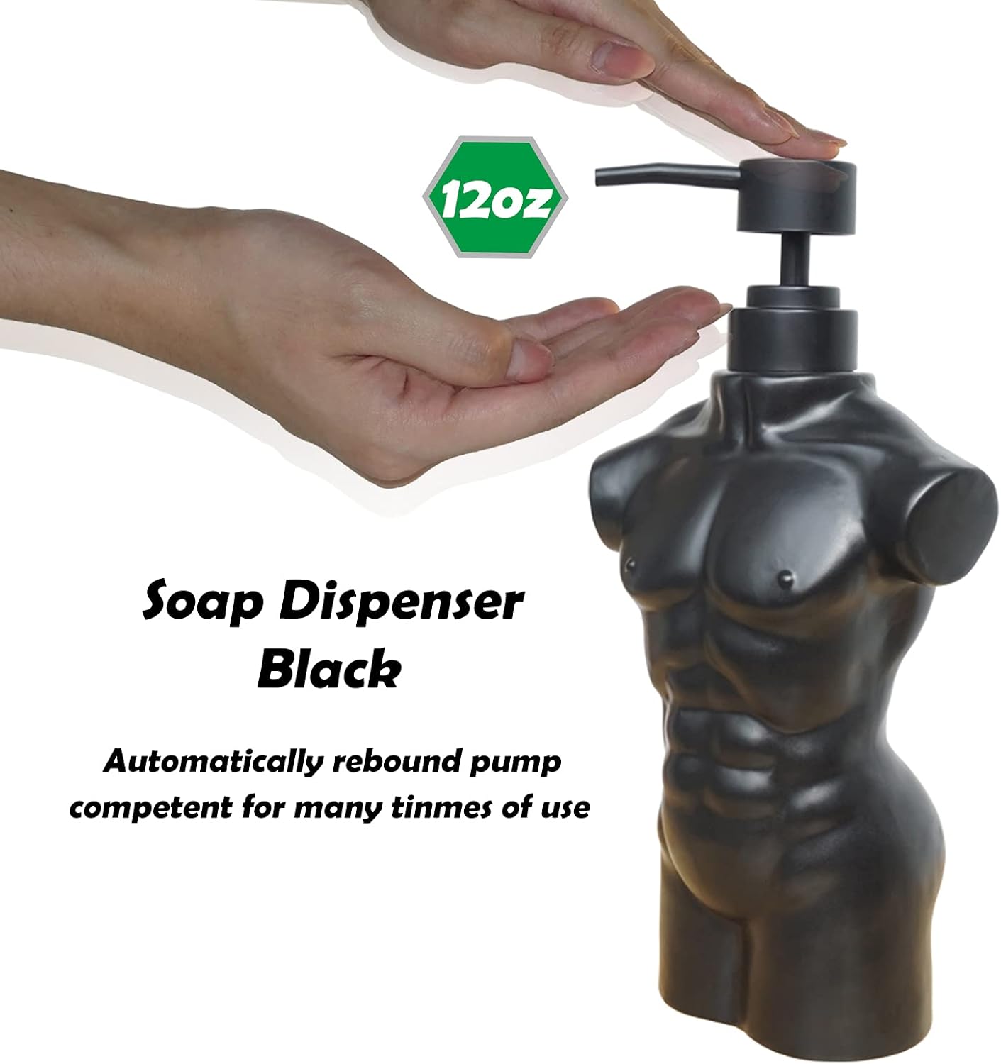 CAAHANJIA Ceramic Boy Soap Dispenser Set 1