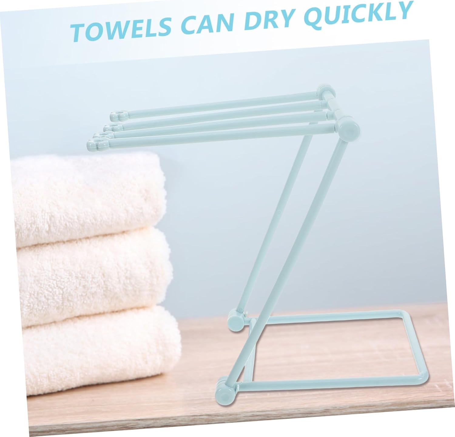 SOLUSTRE Foldable Towel Holder Rack for Kitchen Bathroom