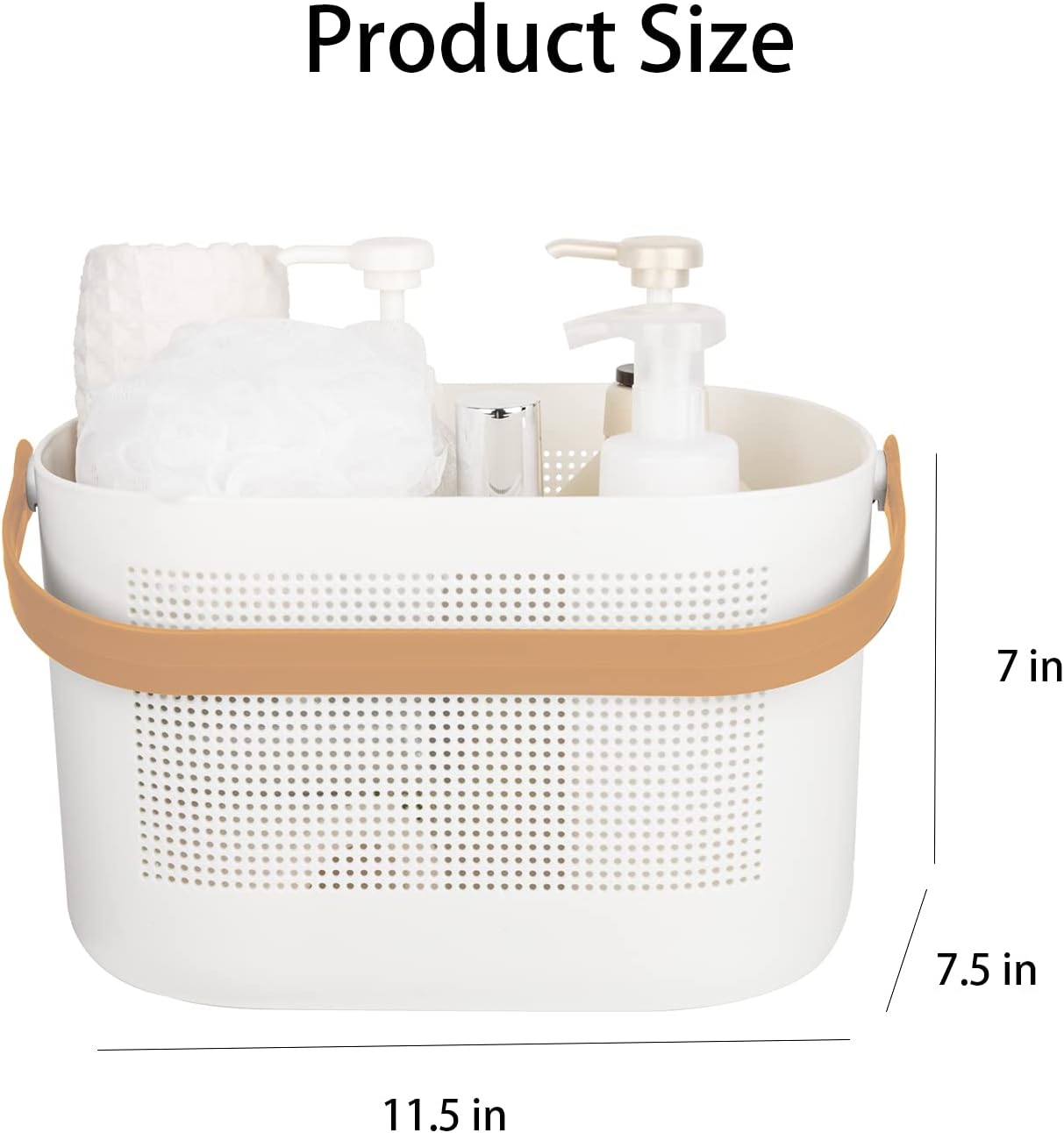 UUJOLY Yellow Plastic Storage Baskets with Handles