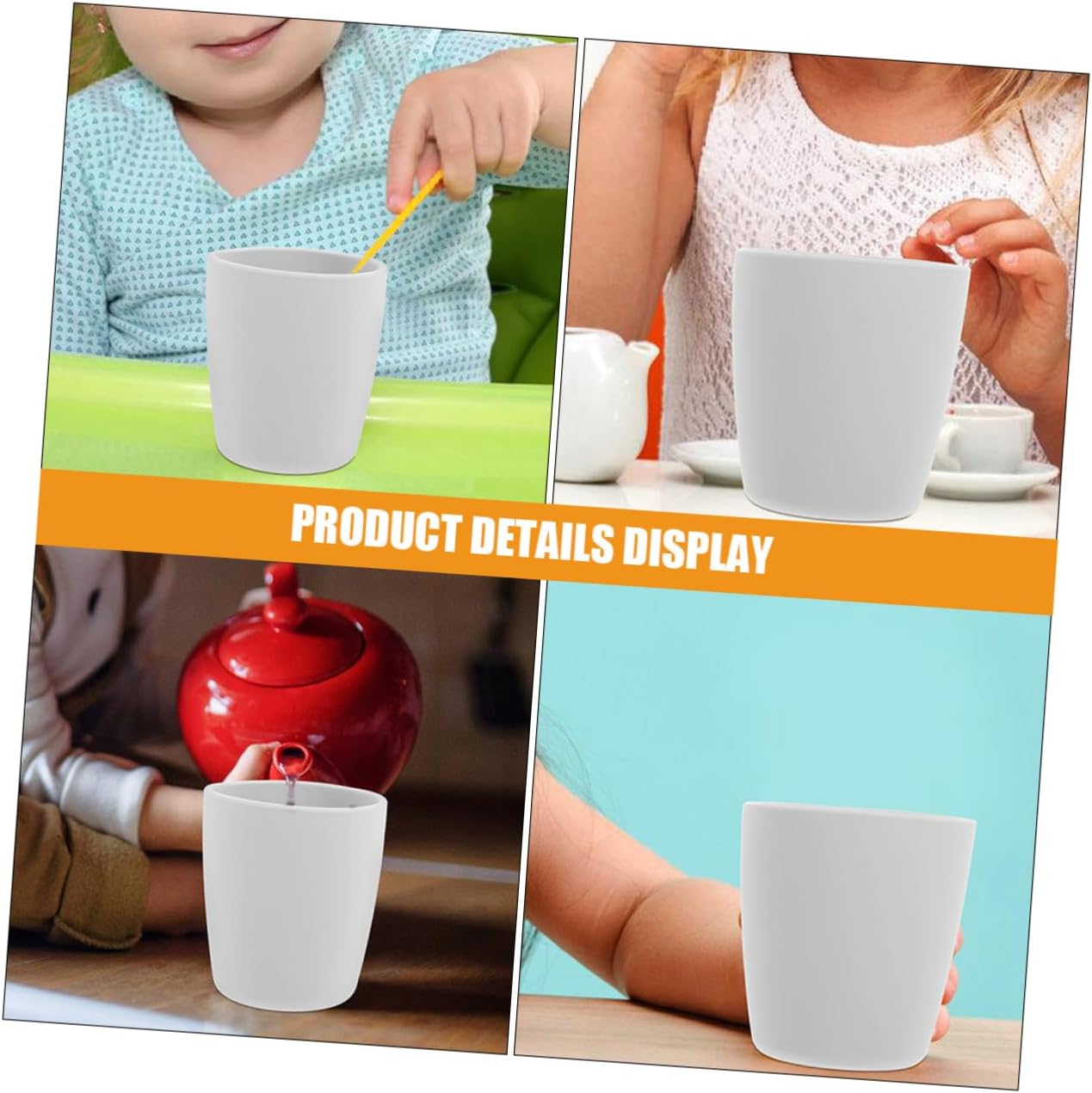 2pcs Unbreakable Silicone Cups for Training - Anti-Fall Design for Kids