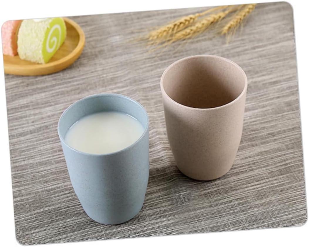 BUGUUYO Wheat Stem Rinsing Mug for Bathroom Use