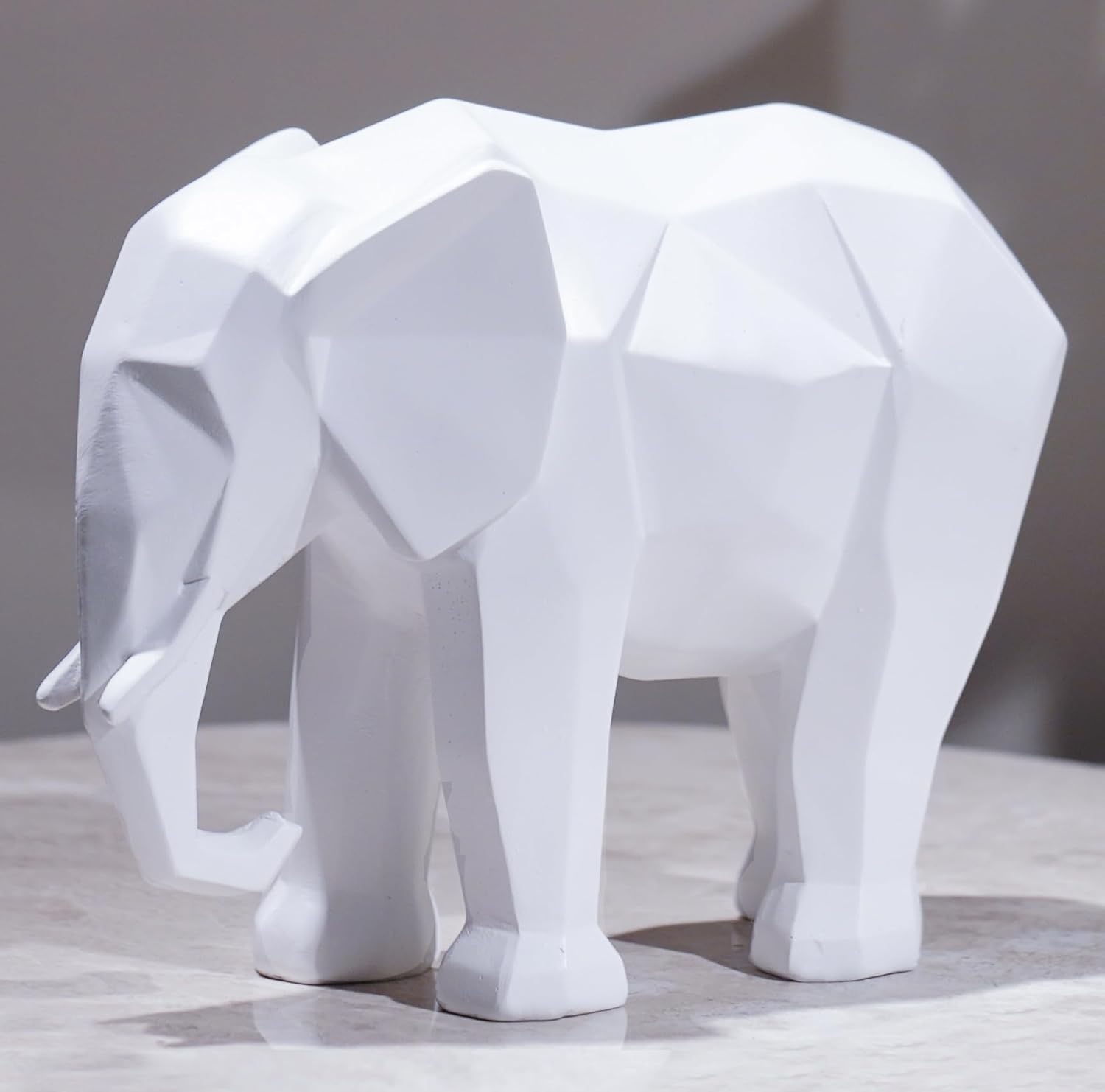 Cynkeyee Elephant Figurine Statue - Modern Minimalist Home Decor