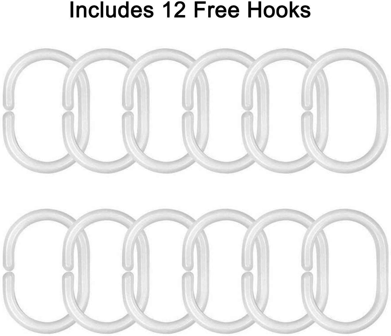 72x72 Inches Retro Speakeasy Gatsby Shower Curtain Set with Hooks