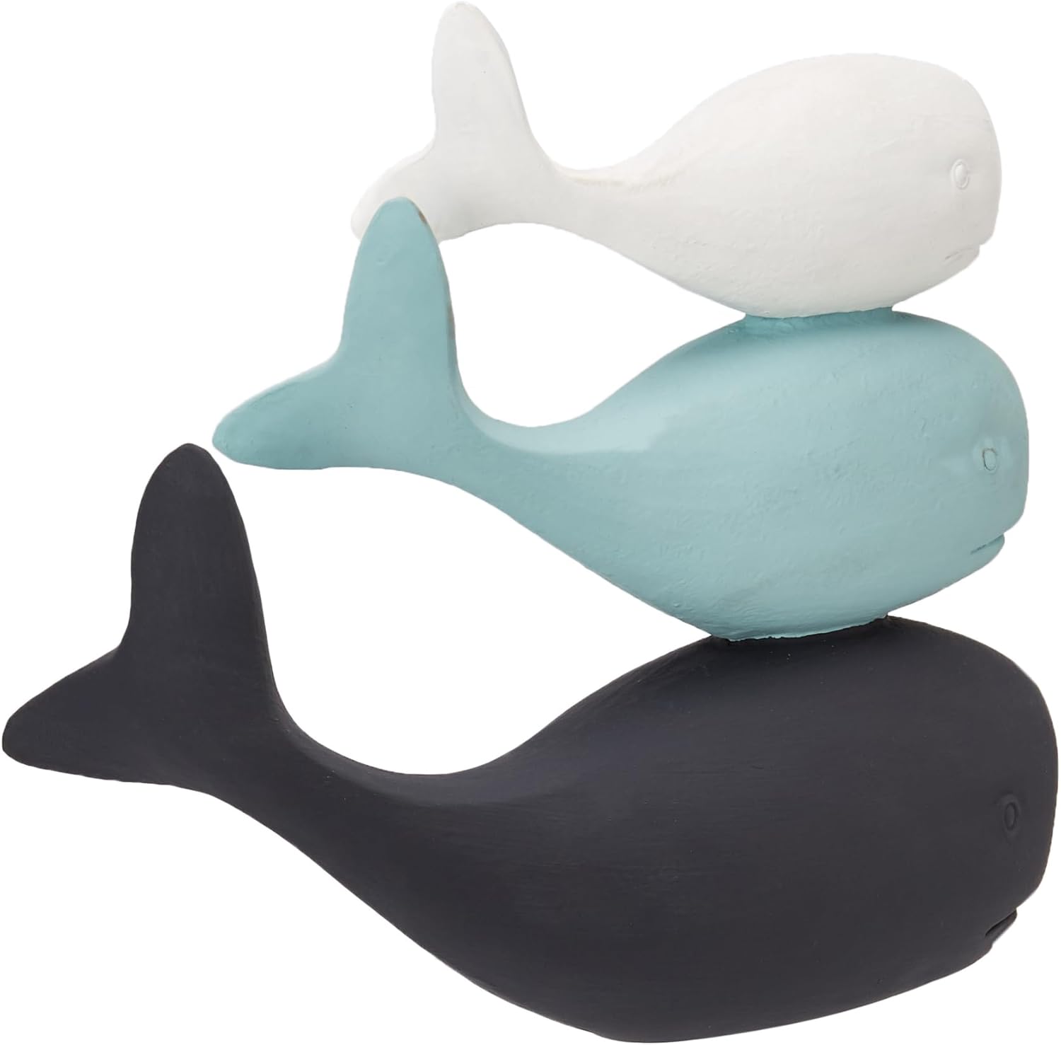 Deco 79 Polystone Whale Home Decor Statue with Acrylic Base