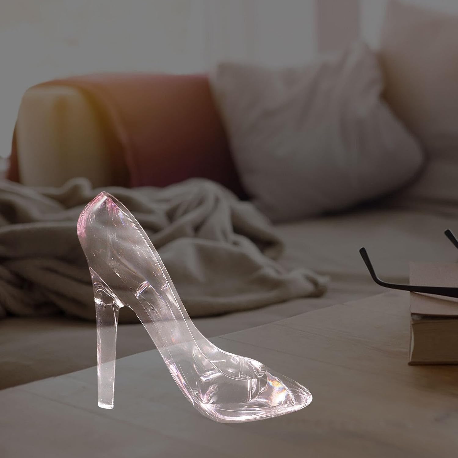 IMIKEYA Crystal Princess High Heel Shoe Sculpture
