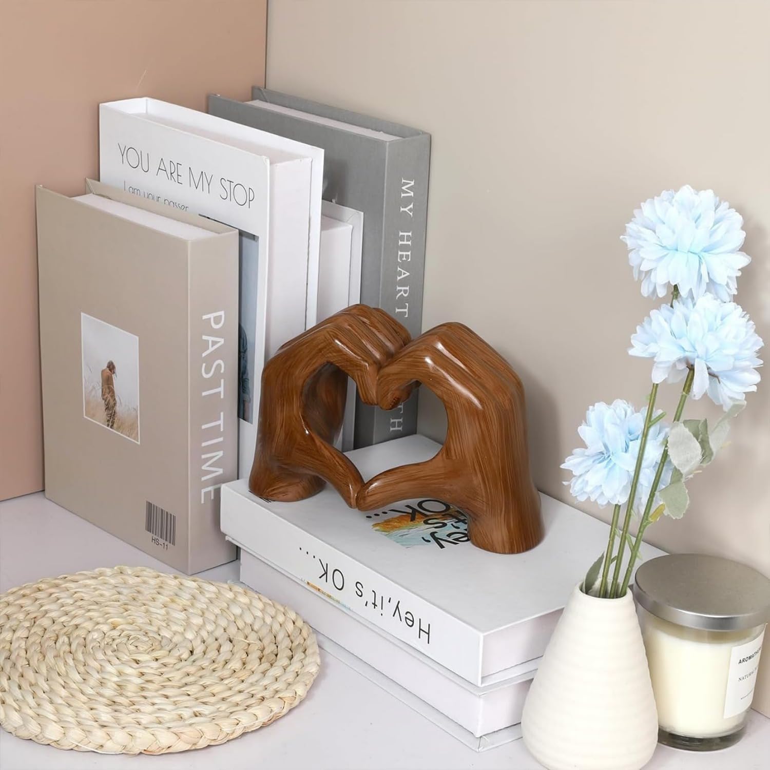 TinyGlam Heart Hands Sculpture Set of 3
