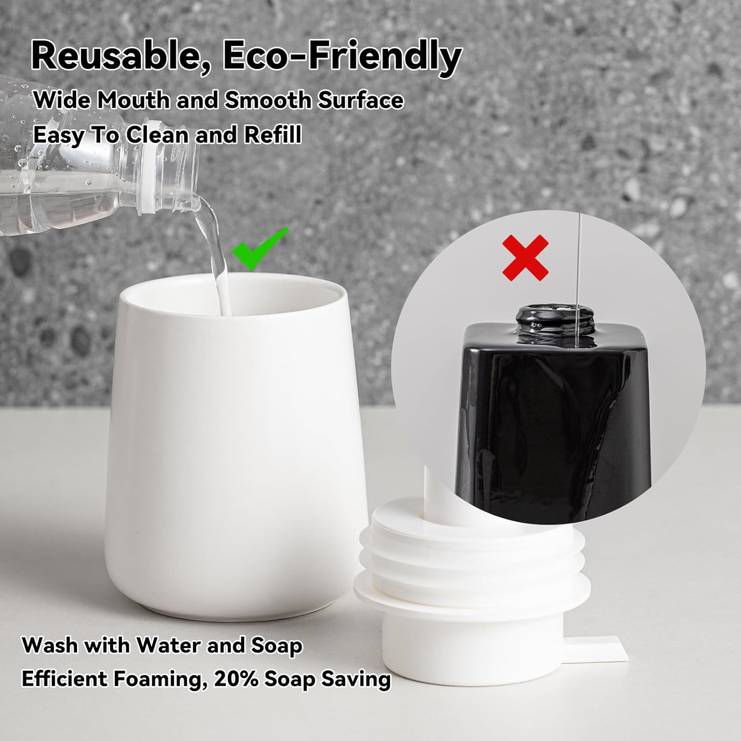 AZMOYAC Foam Soap Dispenser Set 2 Pack 1