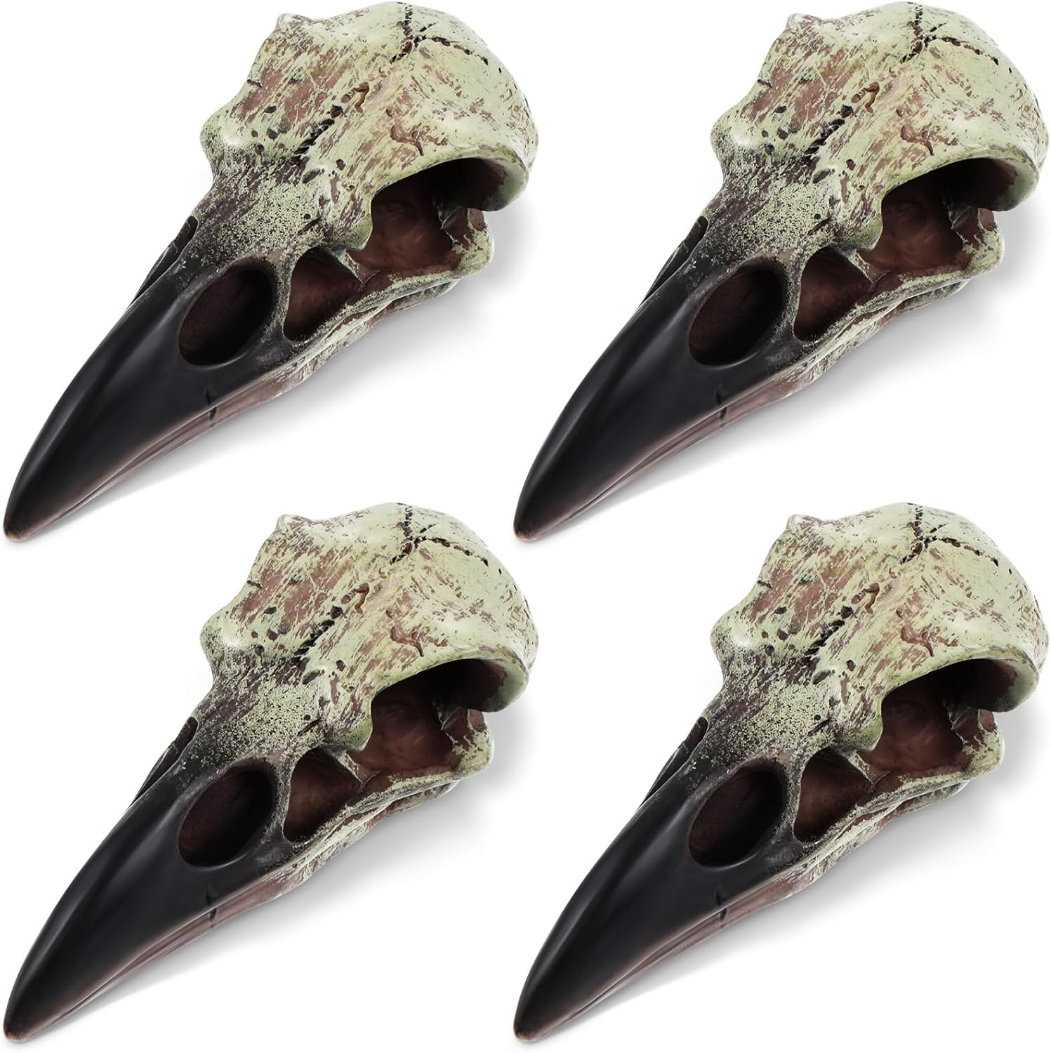 Geetery Halloween Raven Skull Wall Decor 4 Pcs