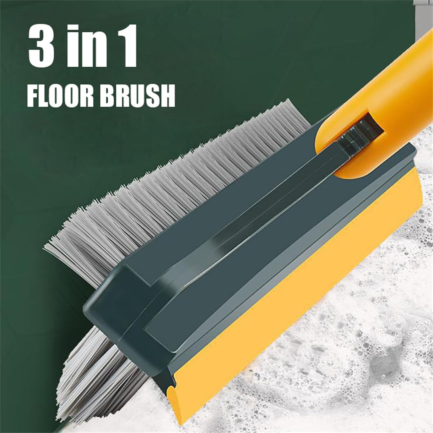 Diulala 3 in 1 Toilet Brush with Rotating Head and Squeegee