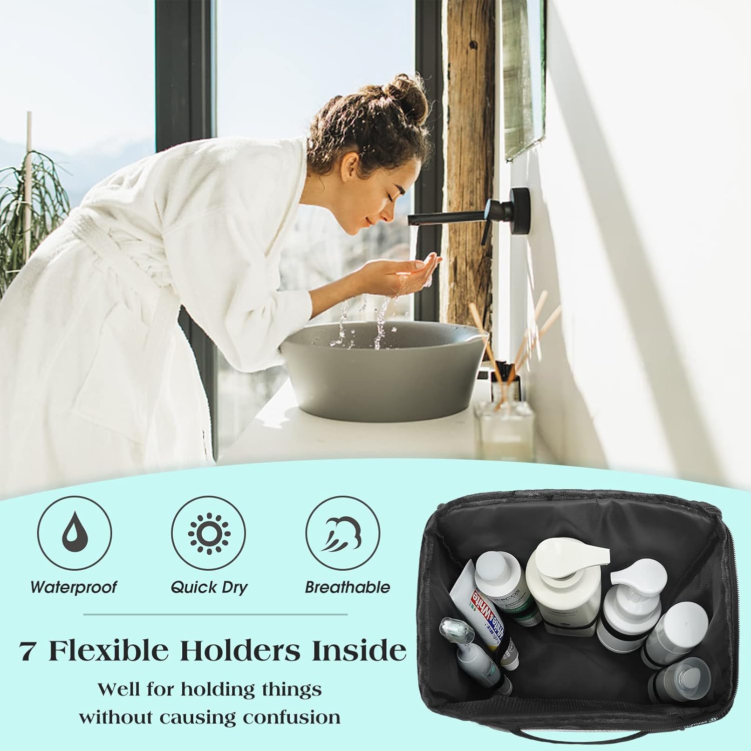 Attmu Portable Shower Caddy College Tote Bag