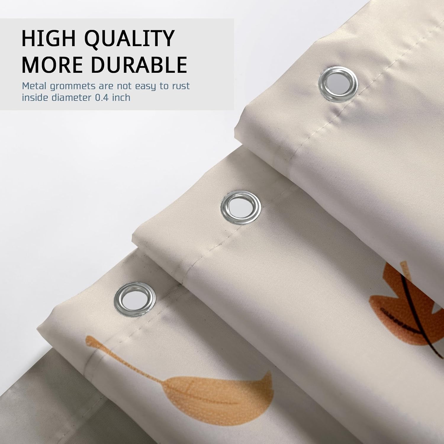 Fall Cute Kid Shower Curtain Set 72 Inch