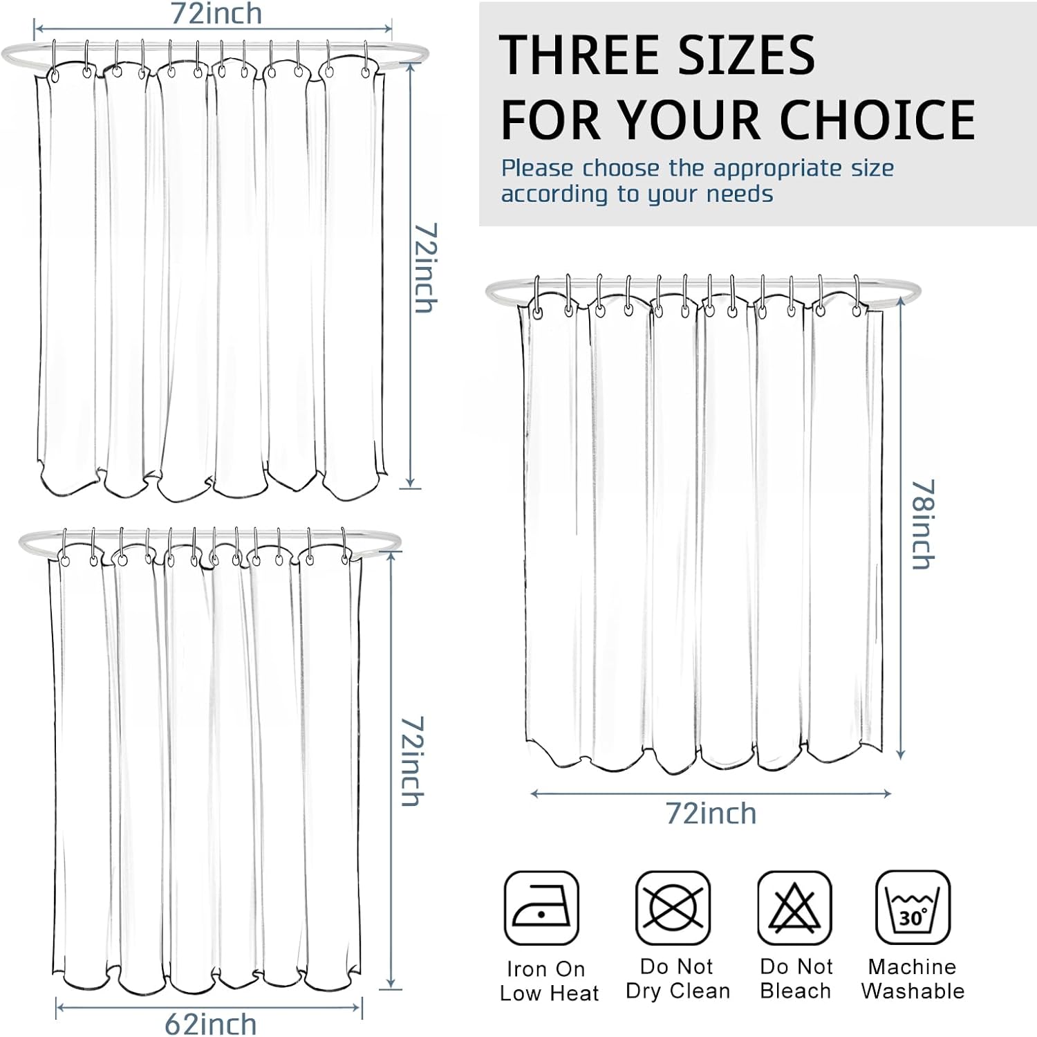 GDHBLING Fall Cartoon Rabbit Shower Curtain Set with 12 Hooks 1