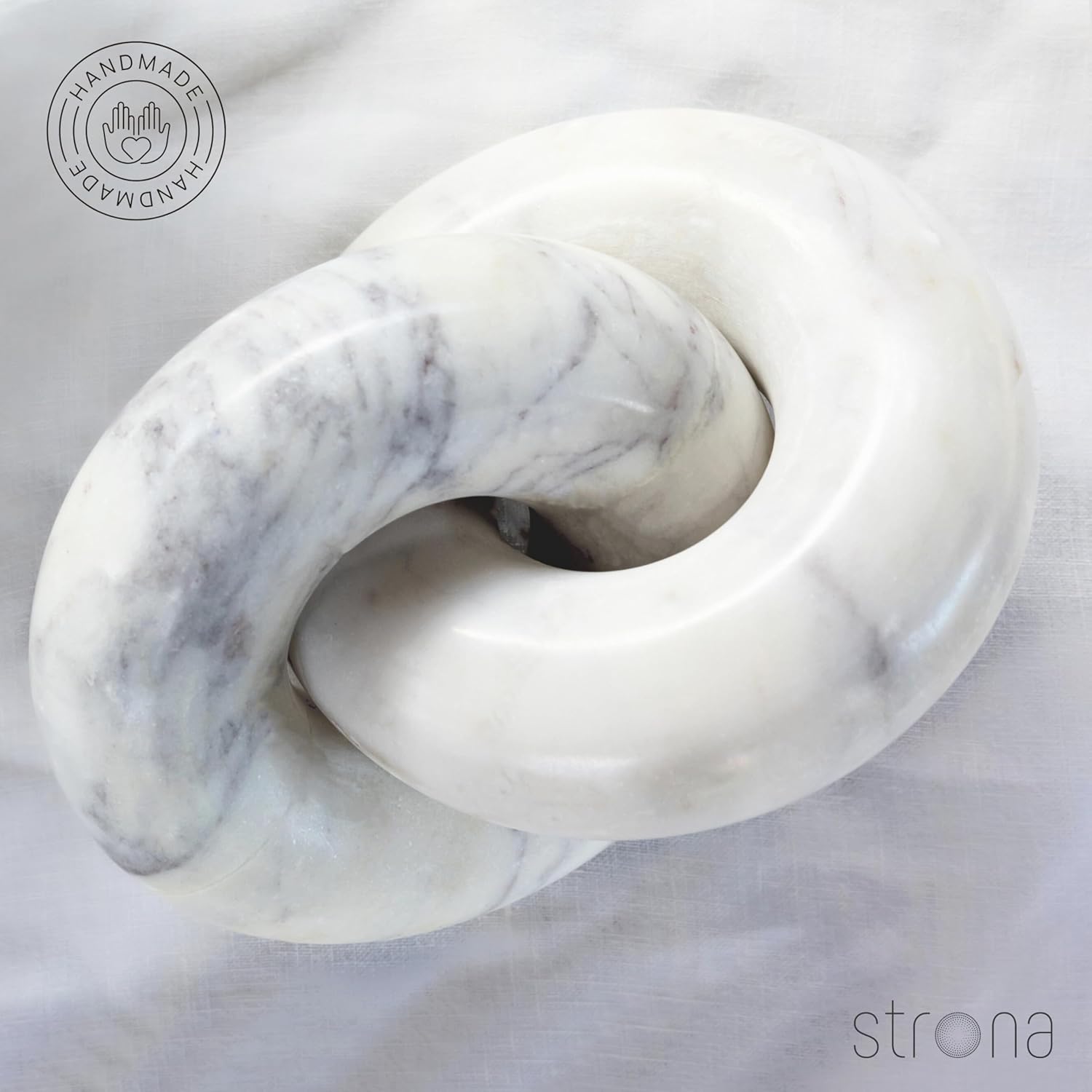STRONA Marble Knot 6 Shelf Accent Decor