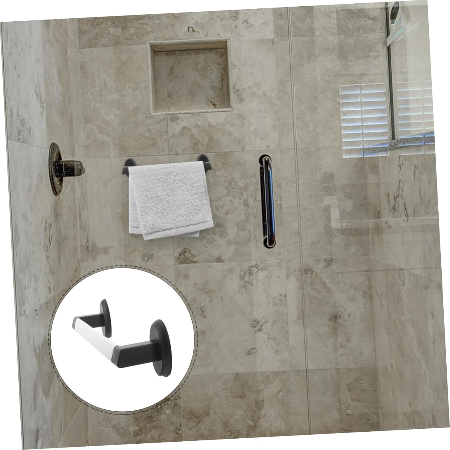 Wakauto Wall Mounted Slipper Rack No Drill Installation