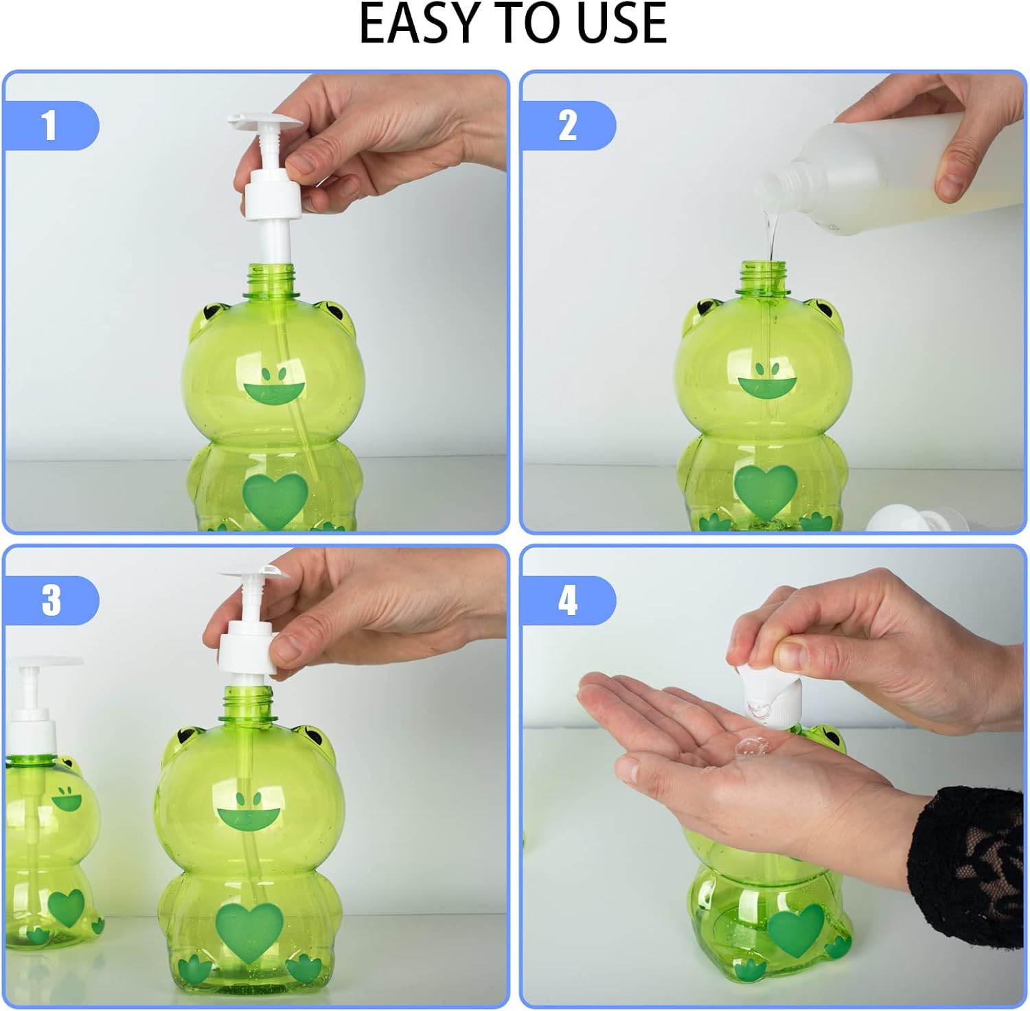 EaicsLaif Frog Hand Soap Dispenser 500ml