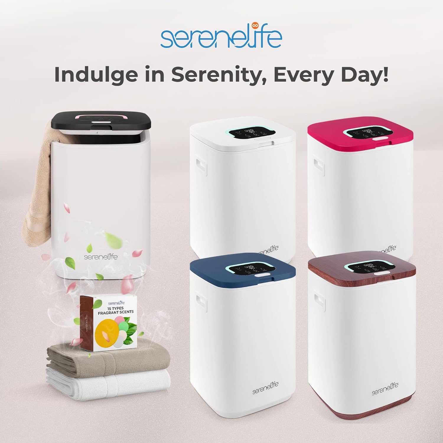 SereneLife SLTLWSQ84 Warmer 23L Bucket with Timer