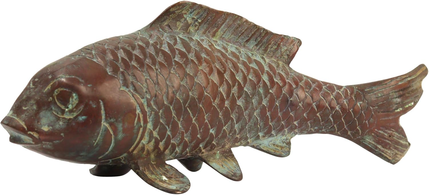 Fish Brass Statue - Elegant Home Decor Gift