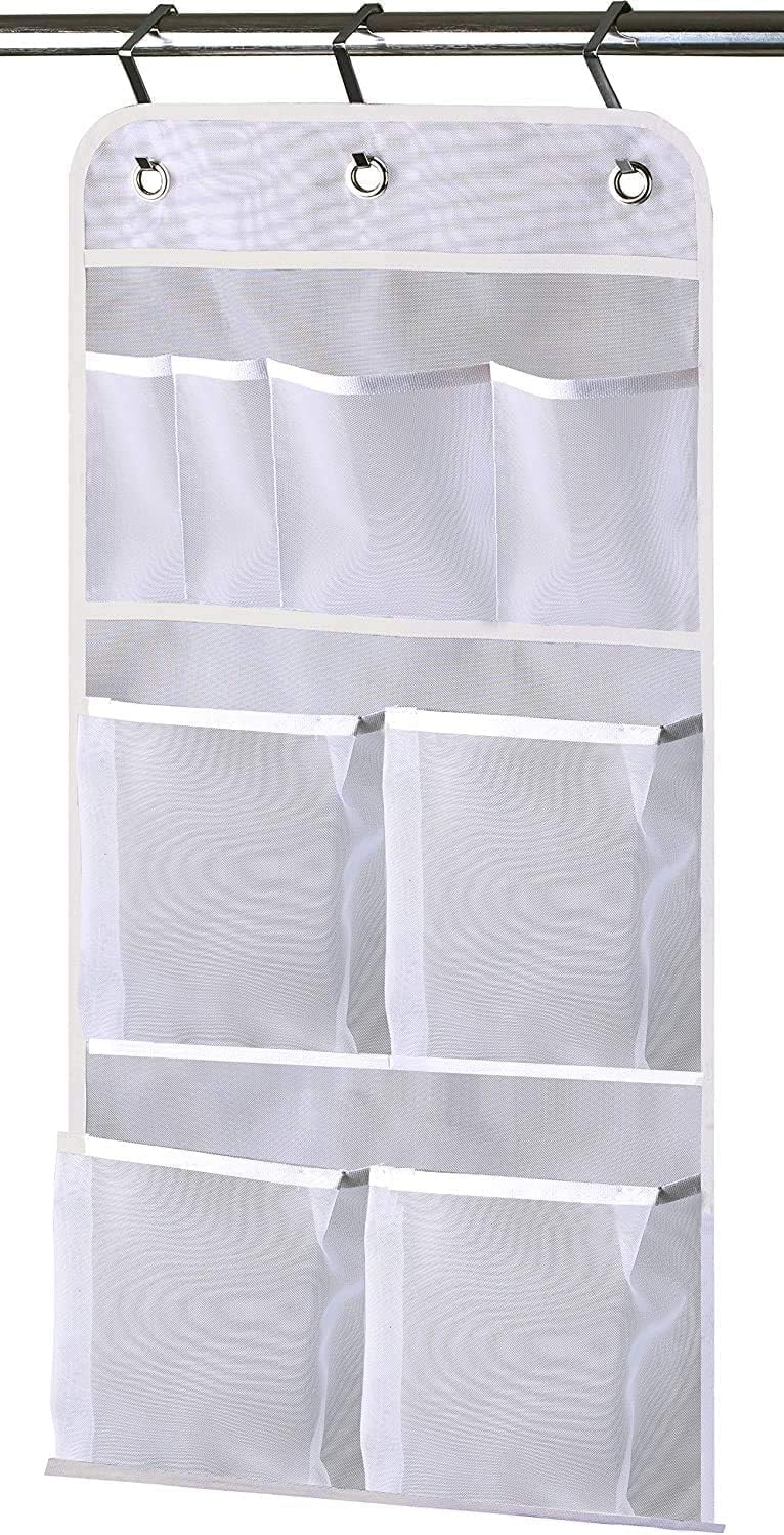 MISSLO Hanging Mesh Shampoo Shower Organizer with Door Hooks 1