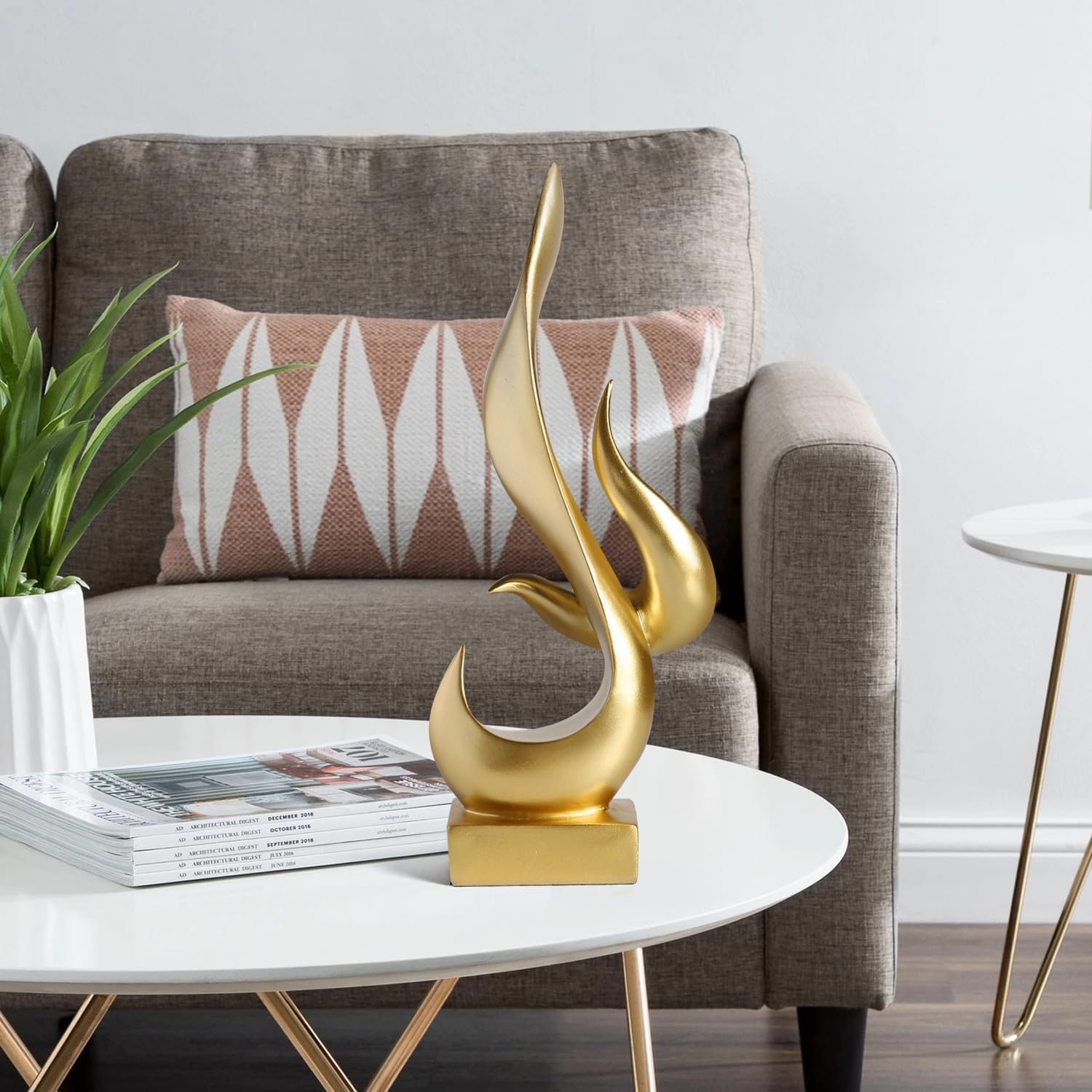 Magicsculp Gold Fire Sculpture with Gift Box 1