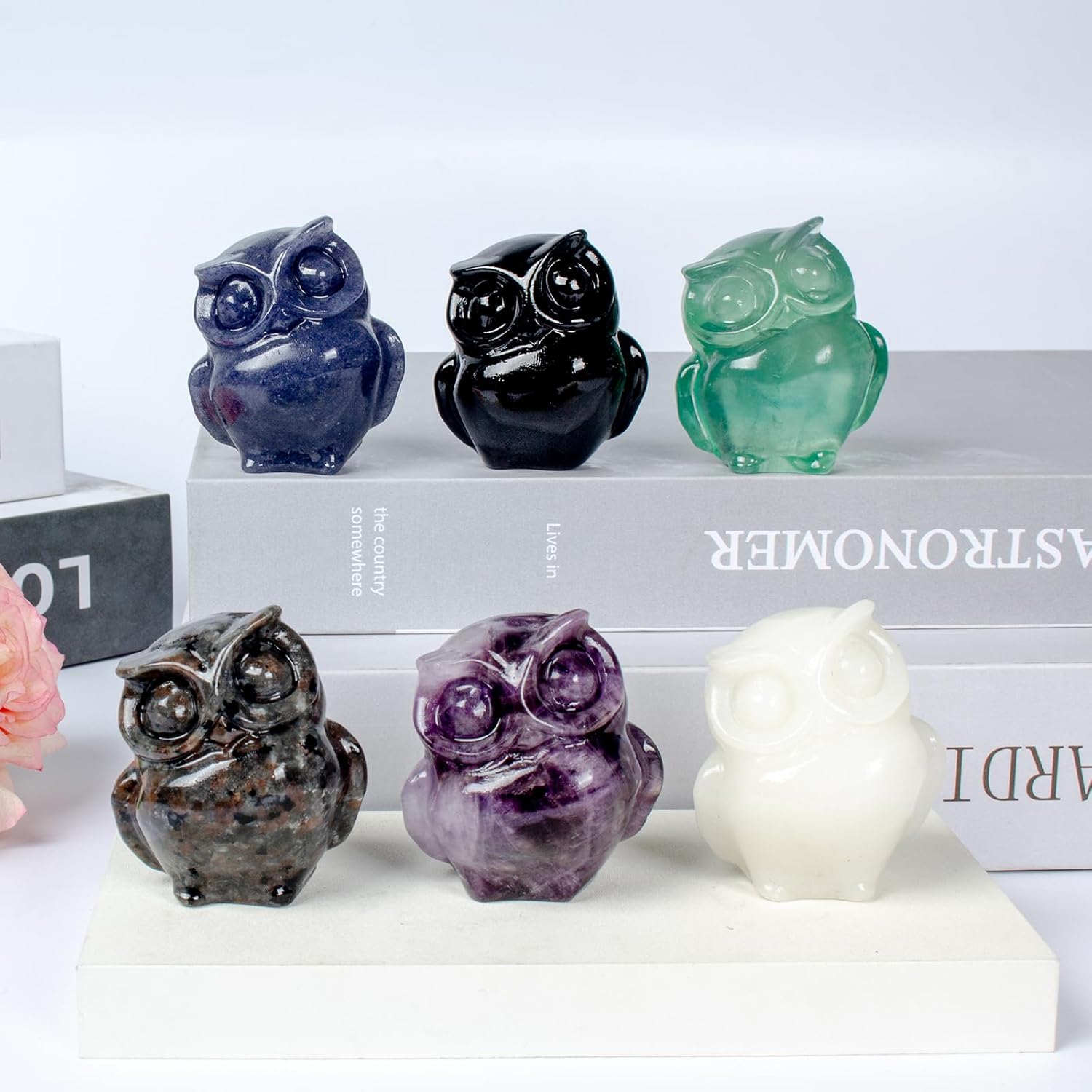 2 Inch Handcrafted Owl Crystal Figurine