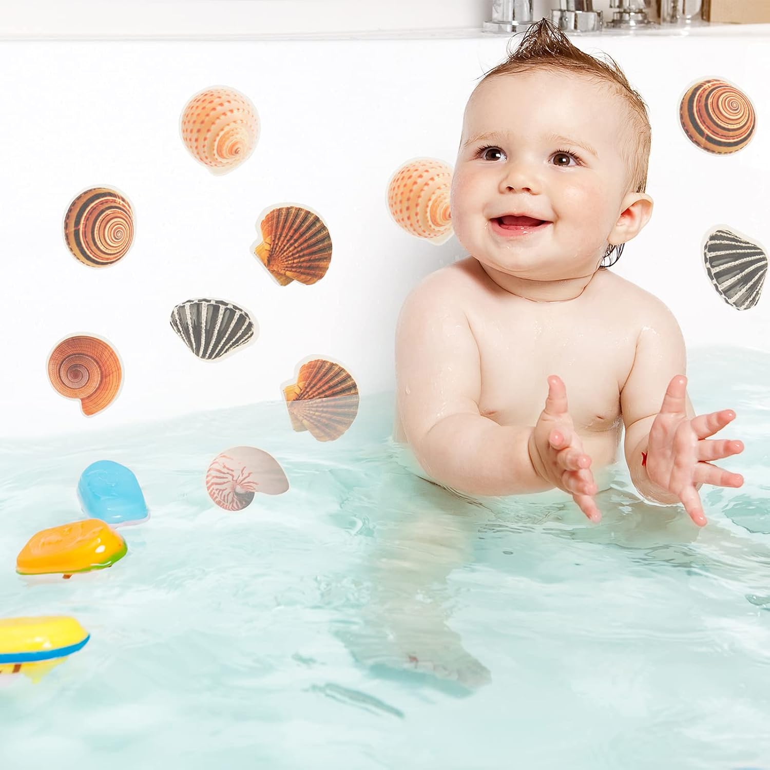 12 PCS Non-Slip Bathtub Stickers for Kids Safety