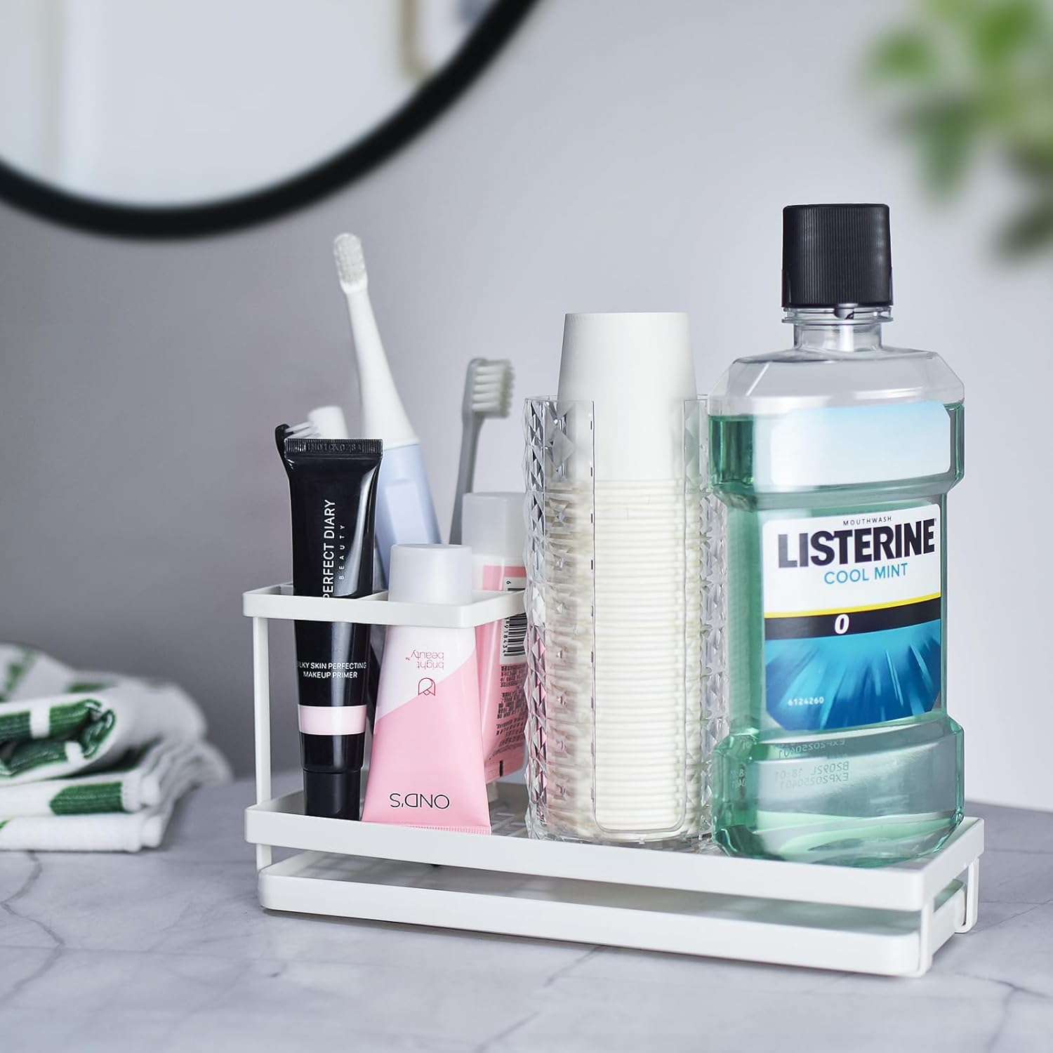 MYITYARD 4-Slot Rustproof Toothbrush Holder with Drainage