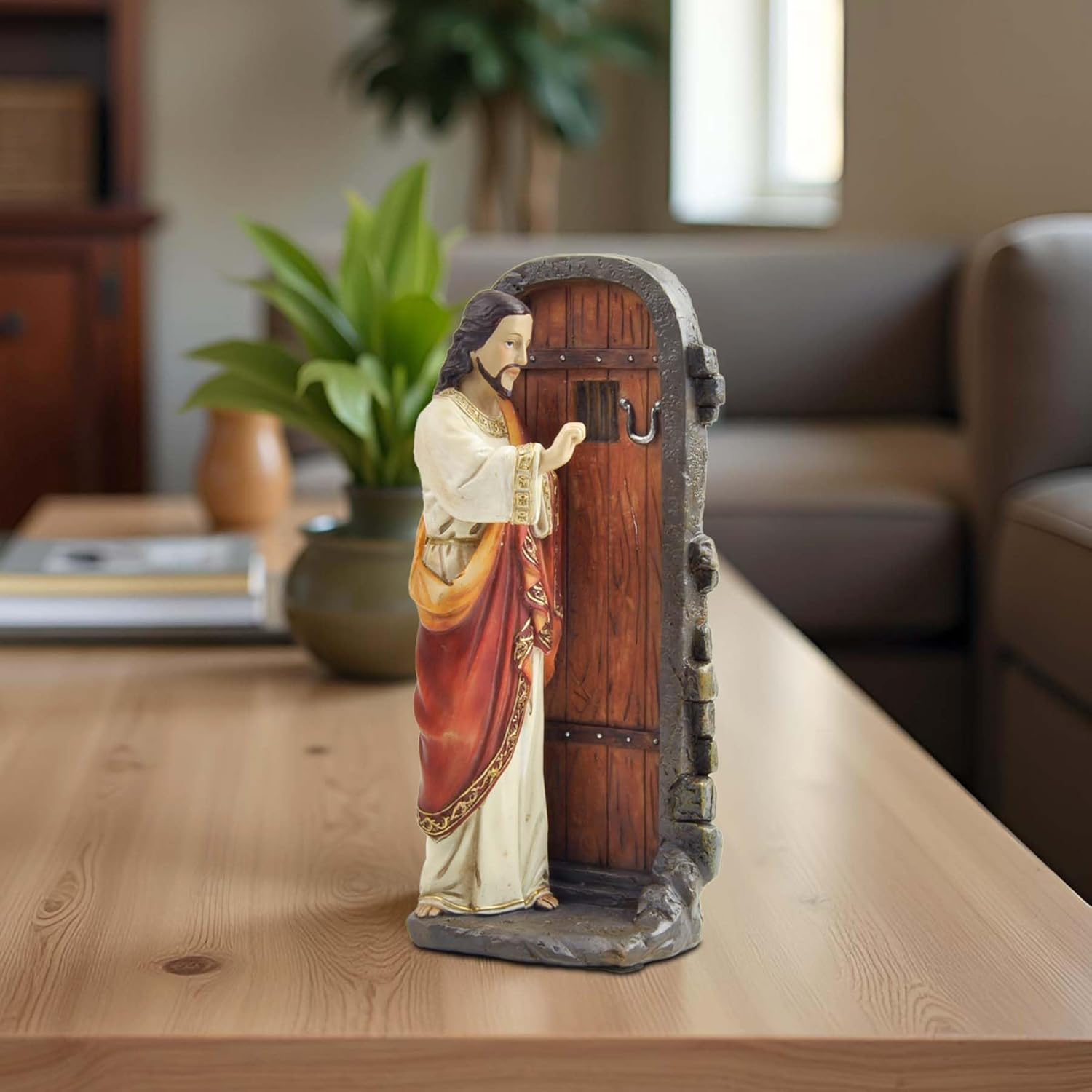 Adostob Cici Jimmy Jesus Knocking Statue 512 Inch