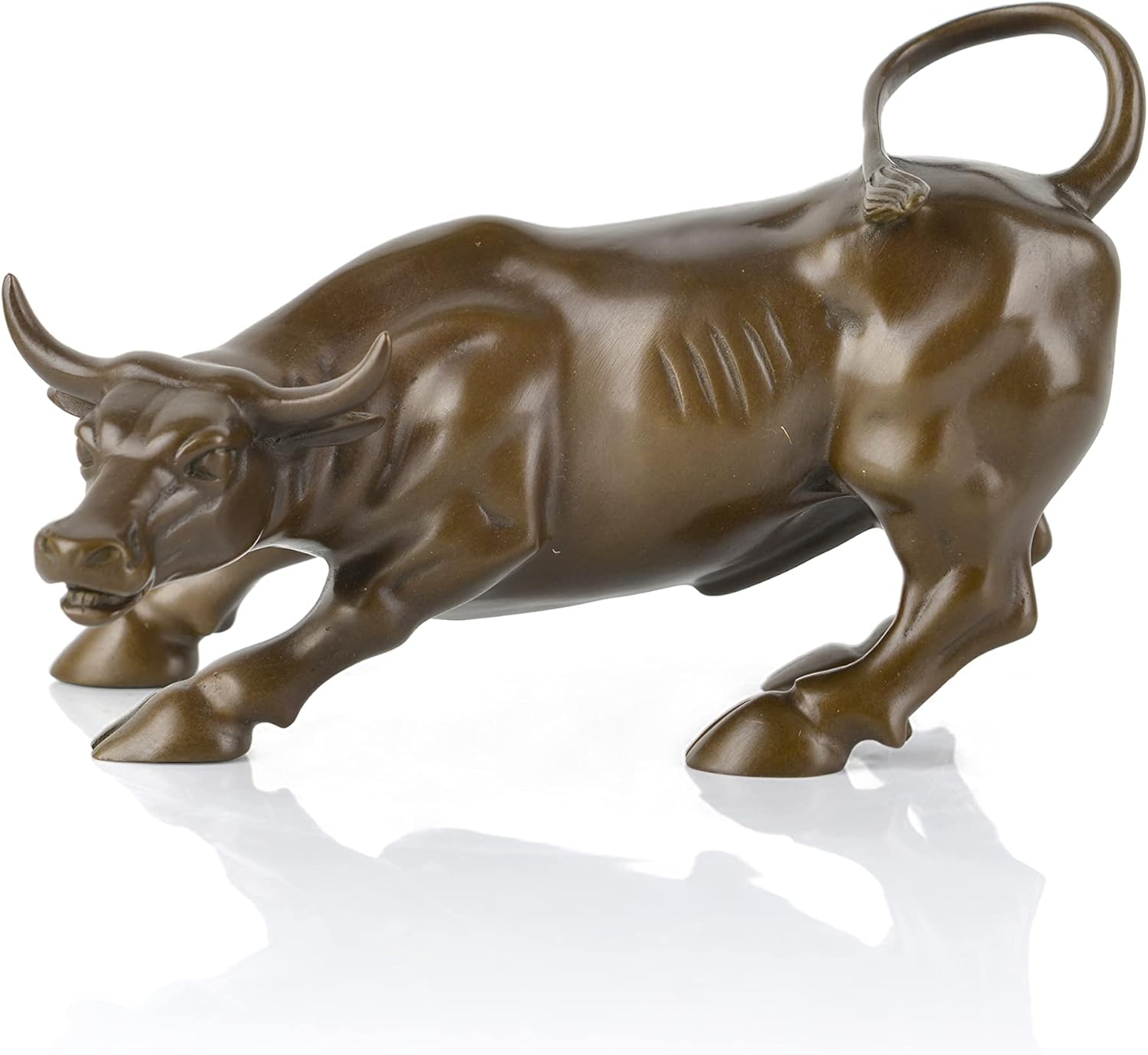 Fairyville Wall Street Bull Statue - Bronze Sculpture