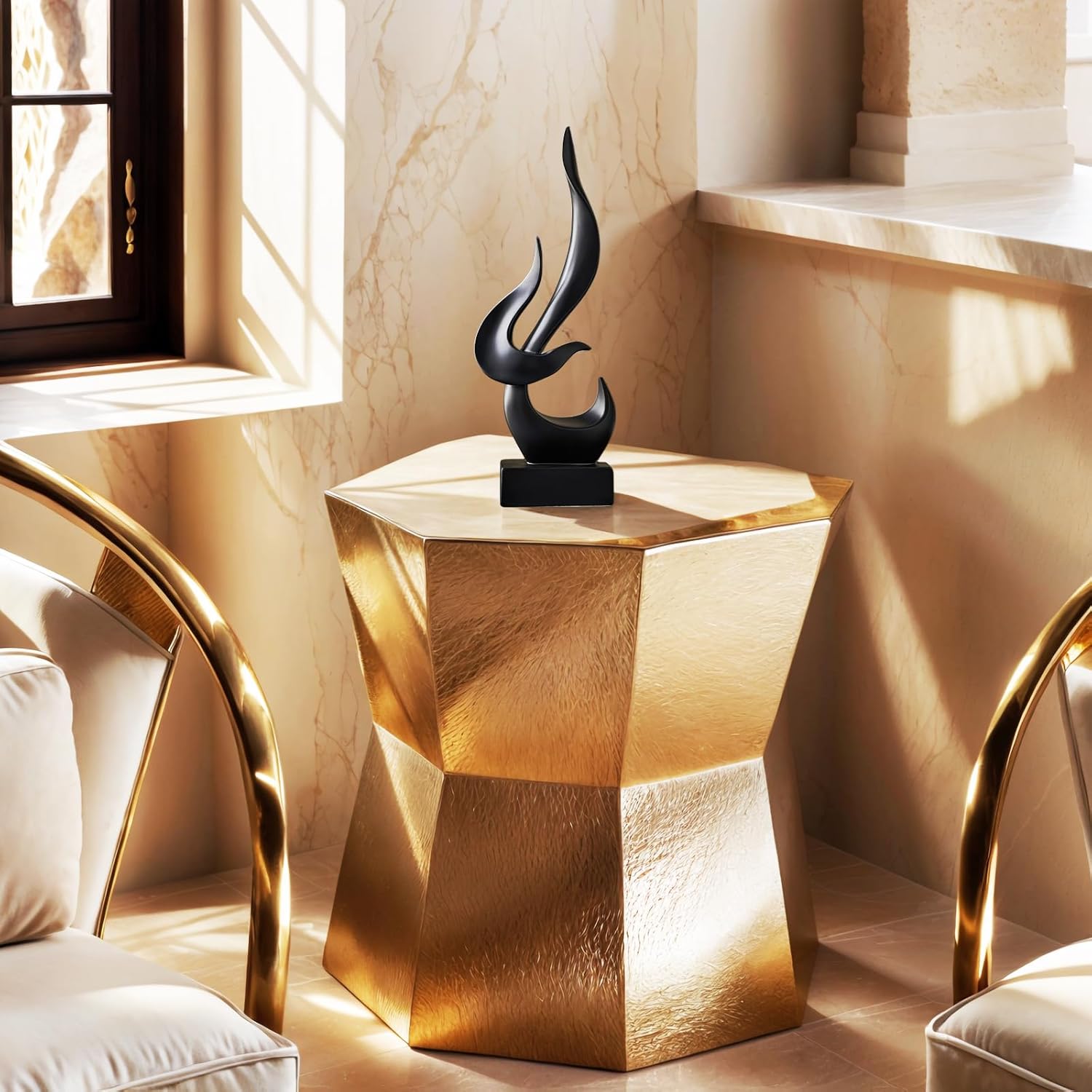 Dosker Black Flame Sculptures Home Decor