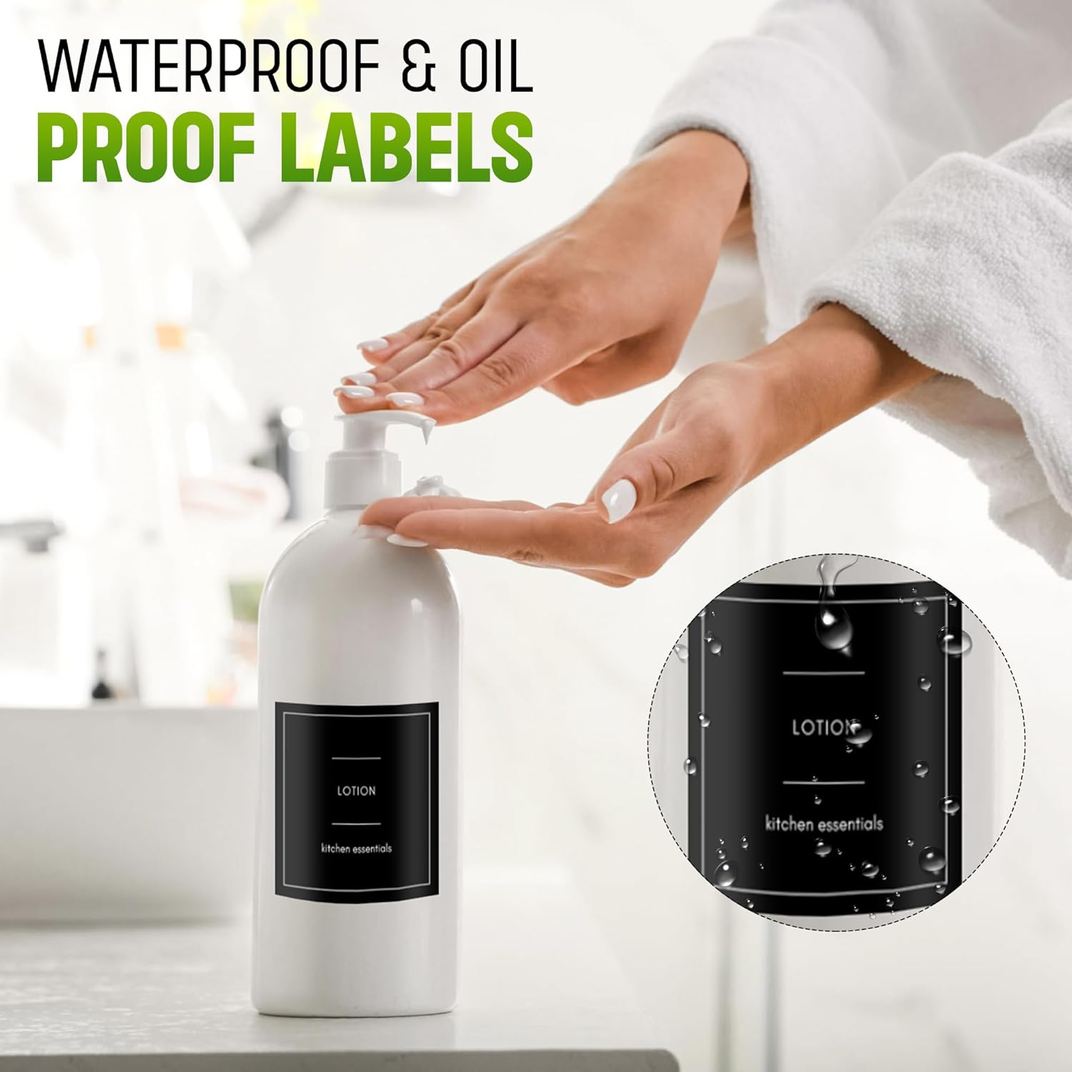 Quintessential Pack of 64 Waterproof Soap Labels