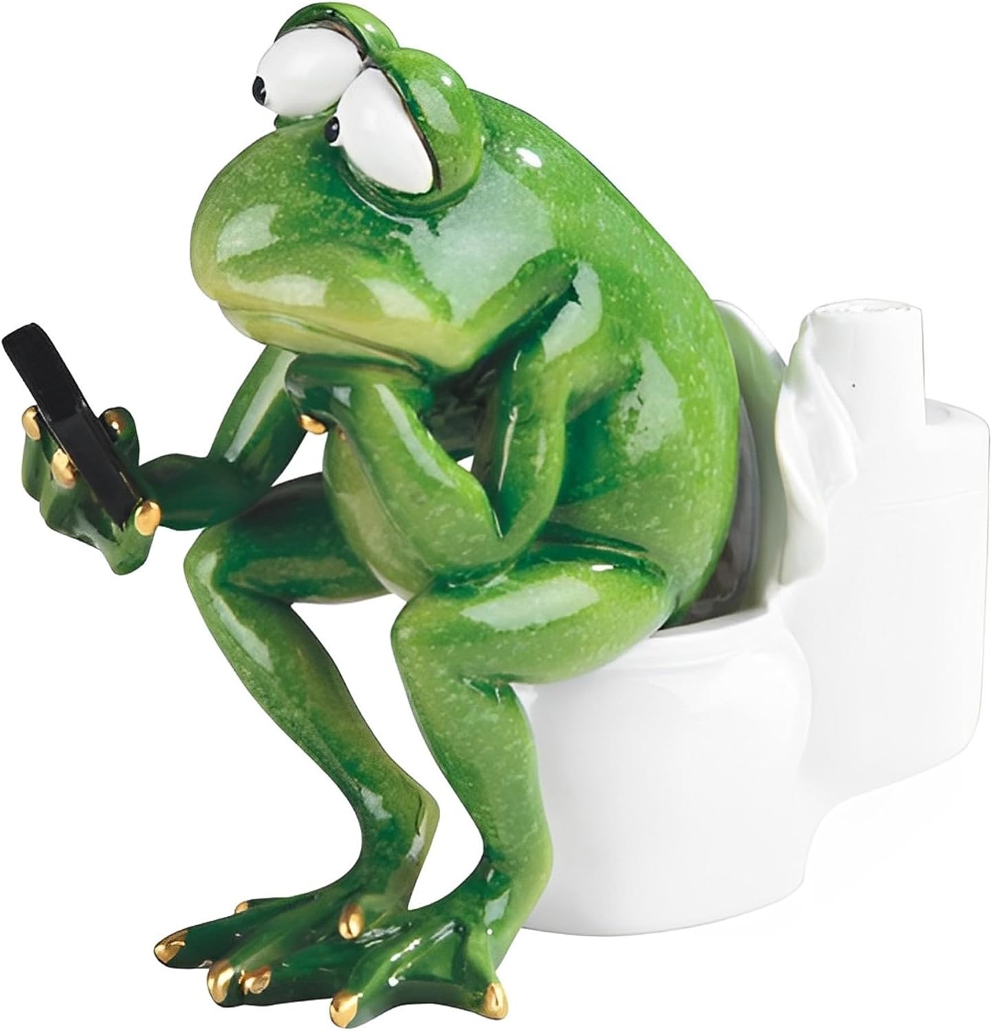 ICE ARMOR 575 W Frog Toilet Statue Collectible