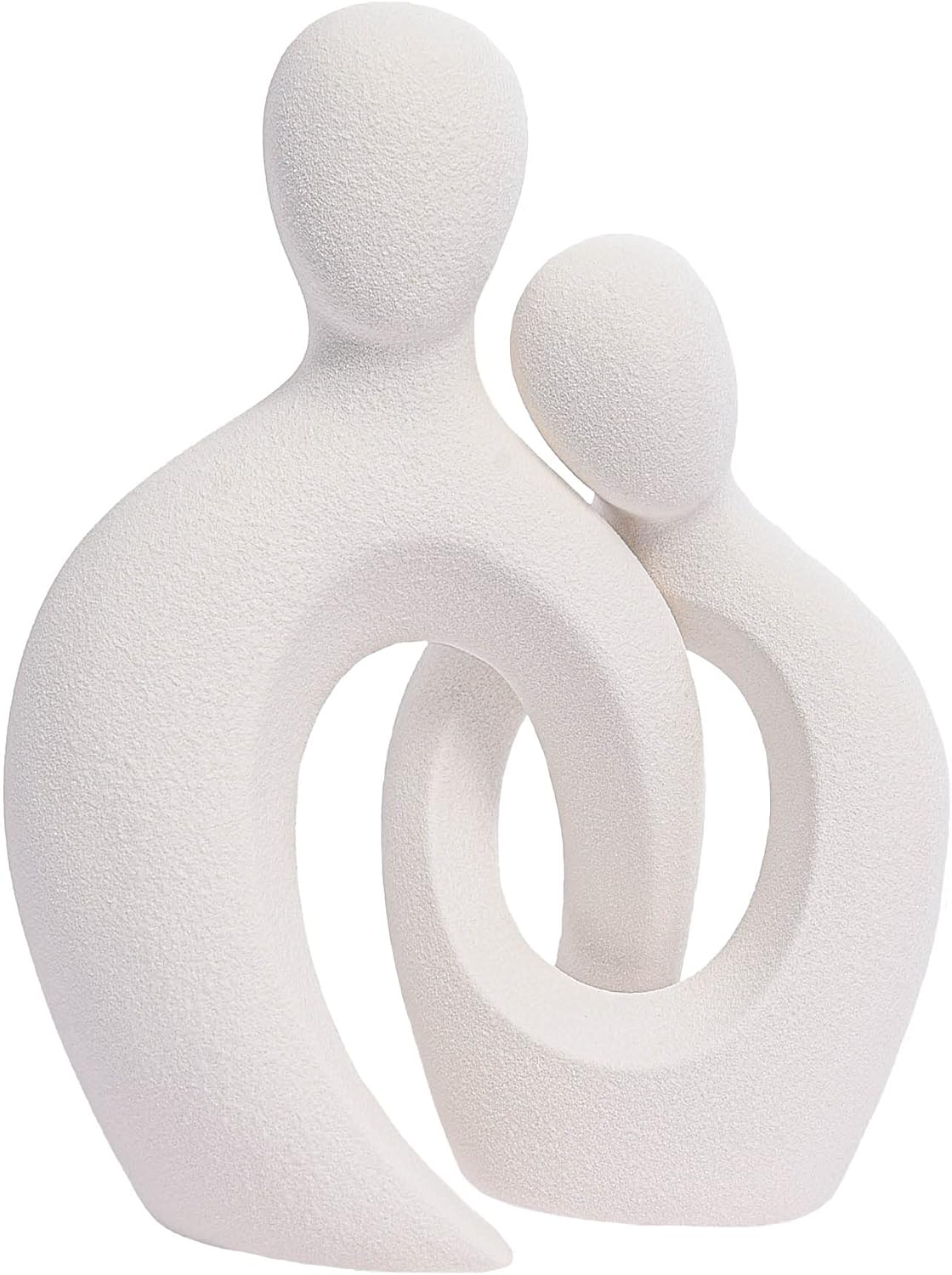 Quoowiit Abstract Love Couple Sculptures for Home Decor