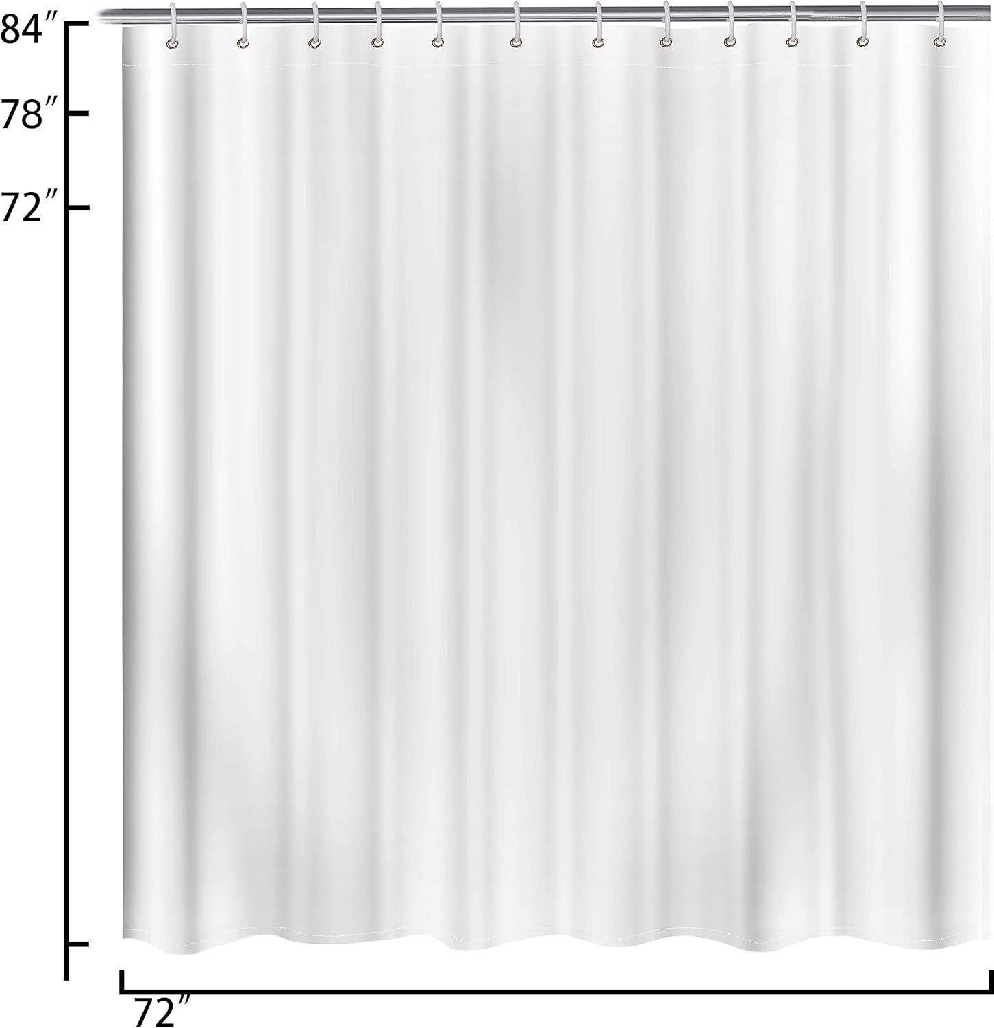 Erosebridal Macaroni Cheese Time Shower Curtain Set 72x72 Black