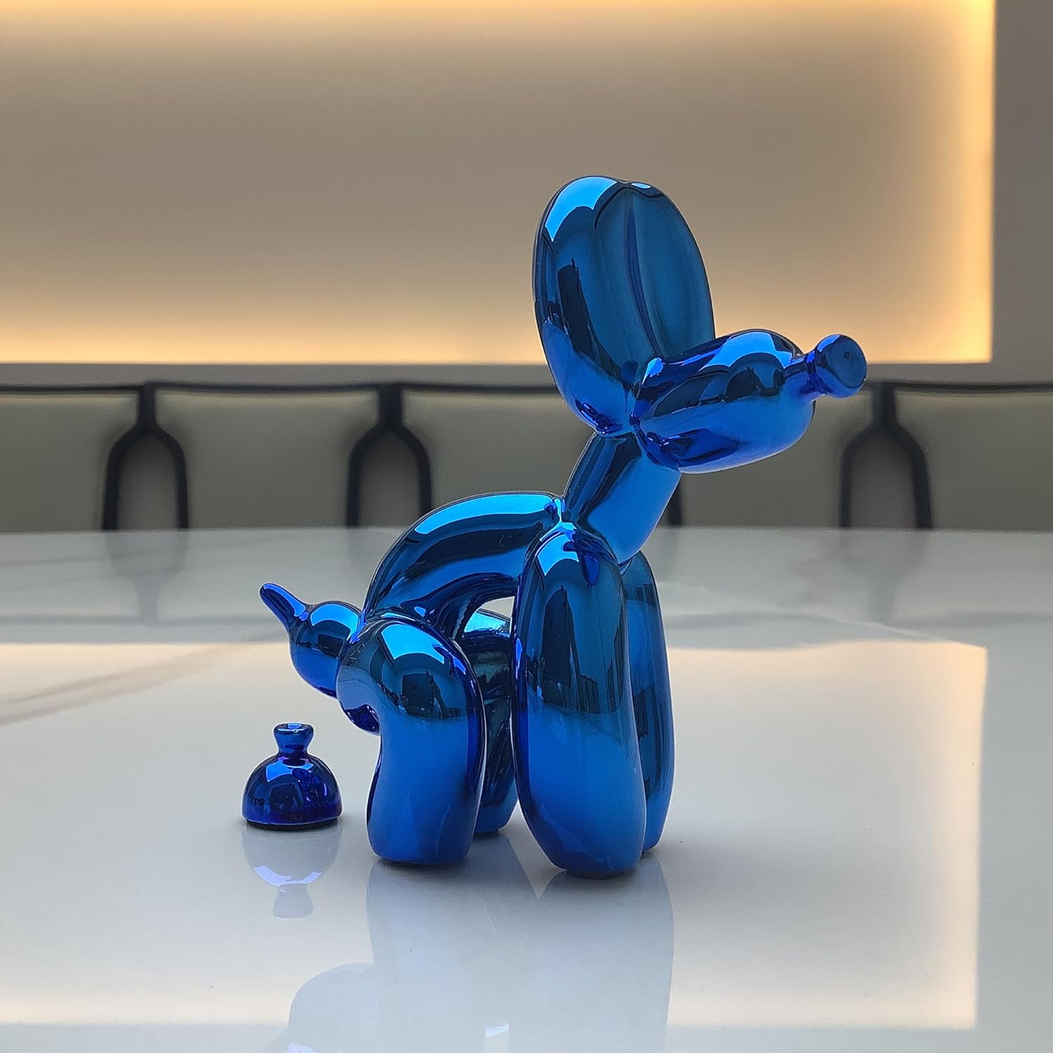Grotekom Shiny Balloon Dog Mini Statue Blue