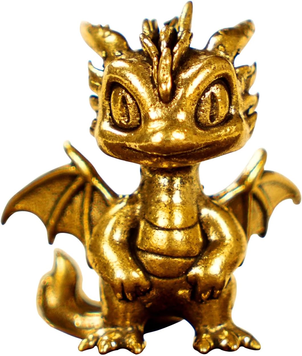 CHOVY Retro Flying Fire Dragon Ornament - Solid Brass Decor