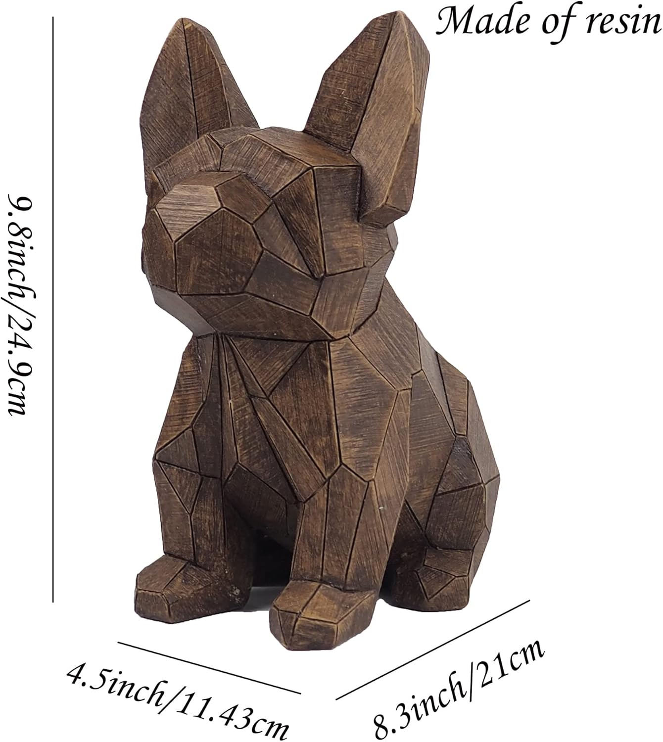 Hymmah Dog Home Decor Statue Rustic Resin Sculpture