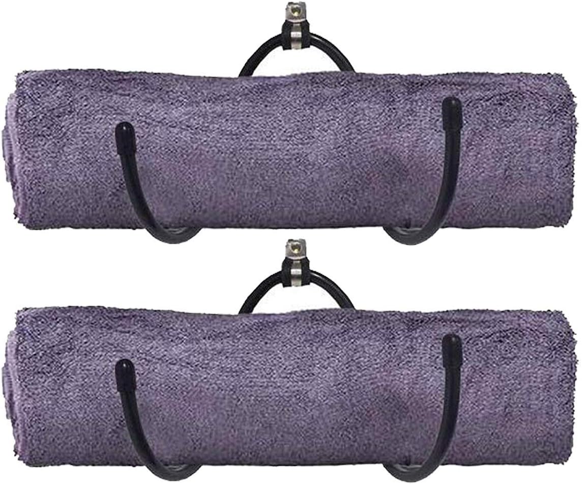 Pmsanzay Adjustable Wall Rack - 2PK Black