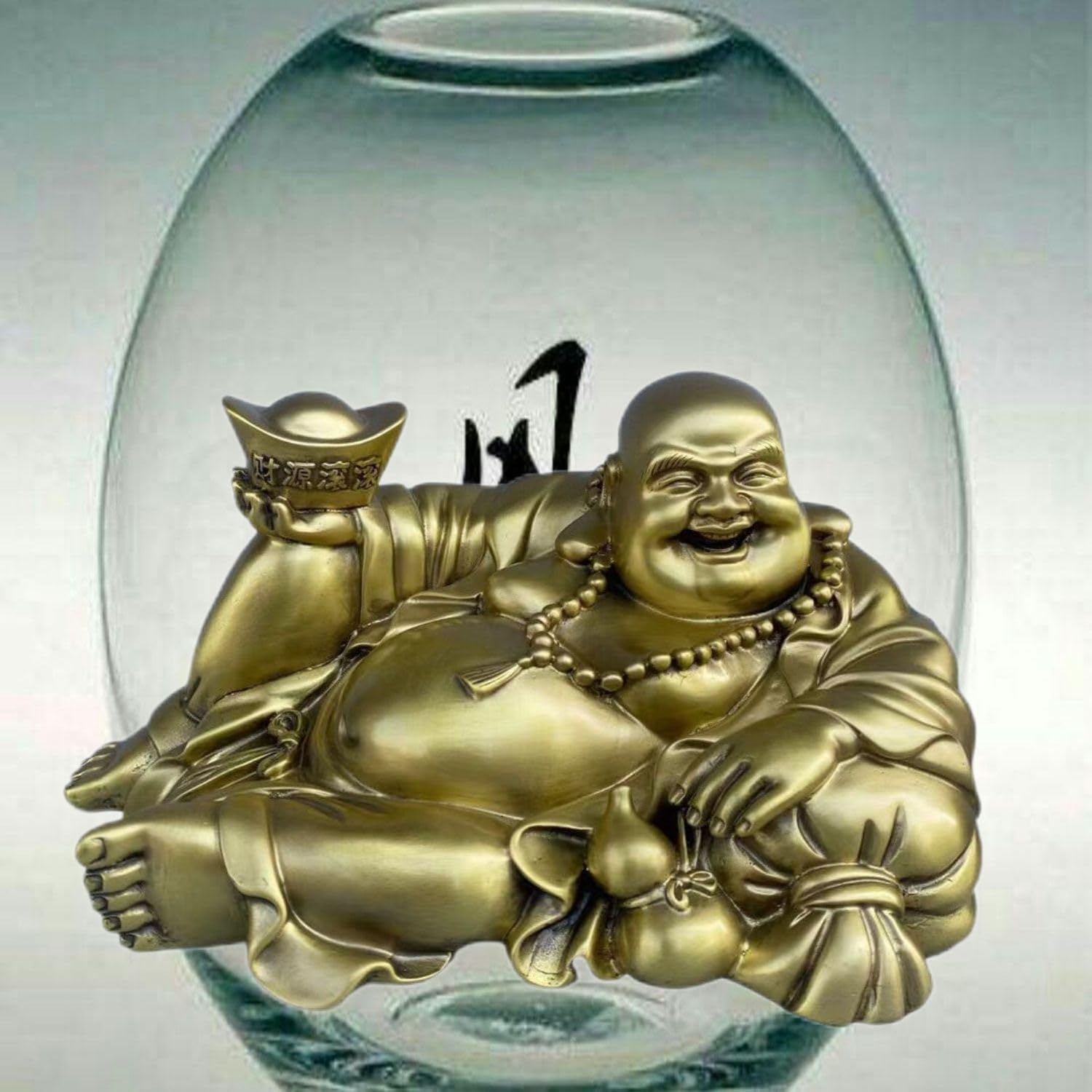 Ecqizer Feng Shui Buddha Statue for Good Luck