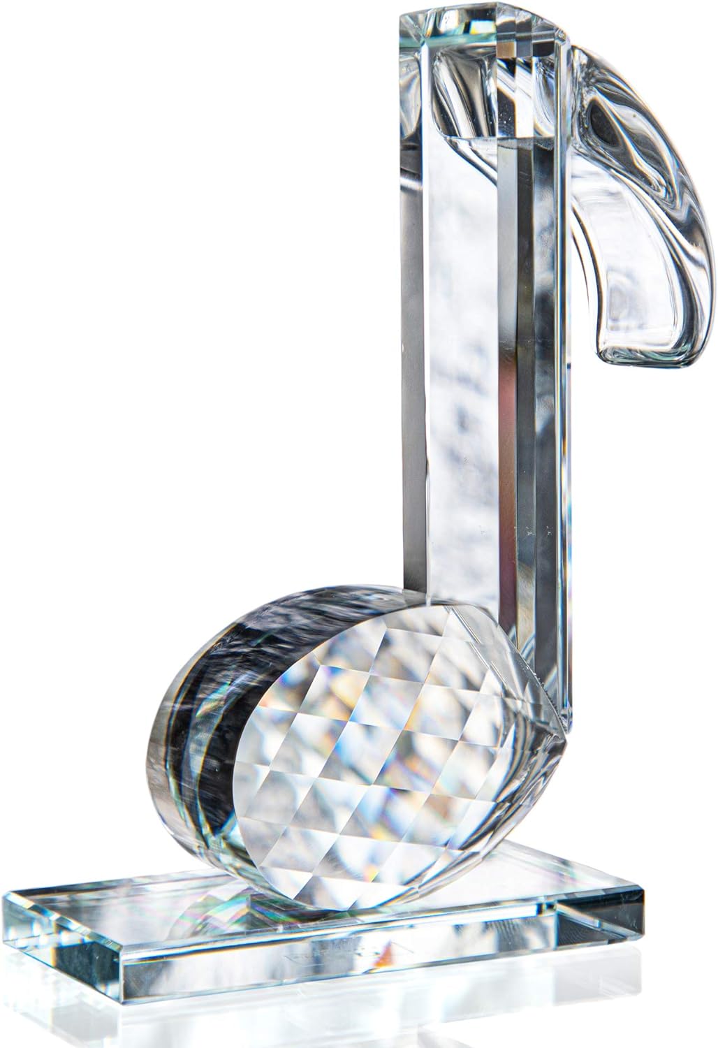 QFkris Crystal Eighth Note Figurine 5 Inch Statue