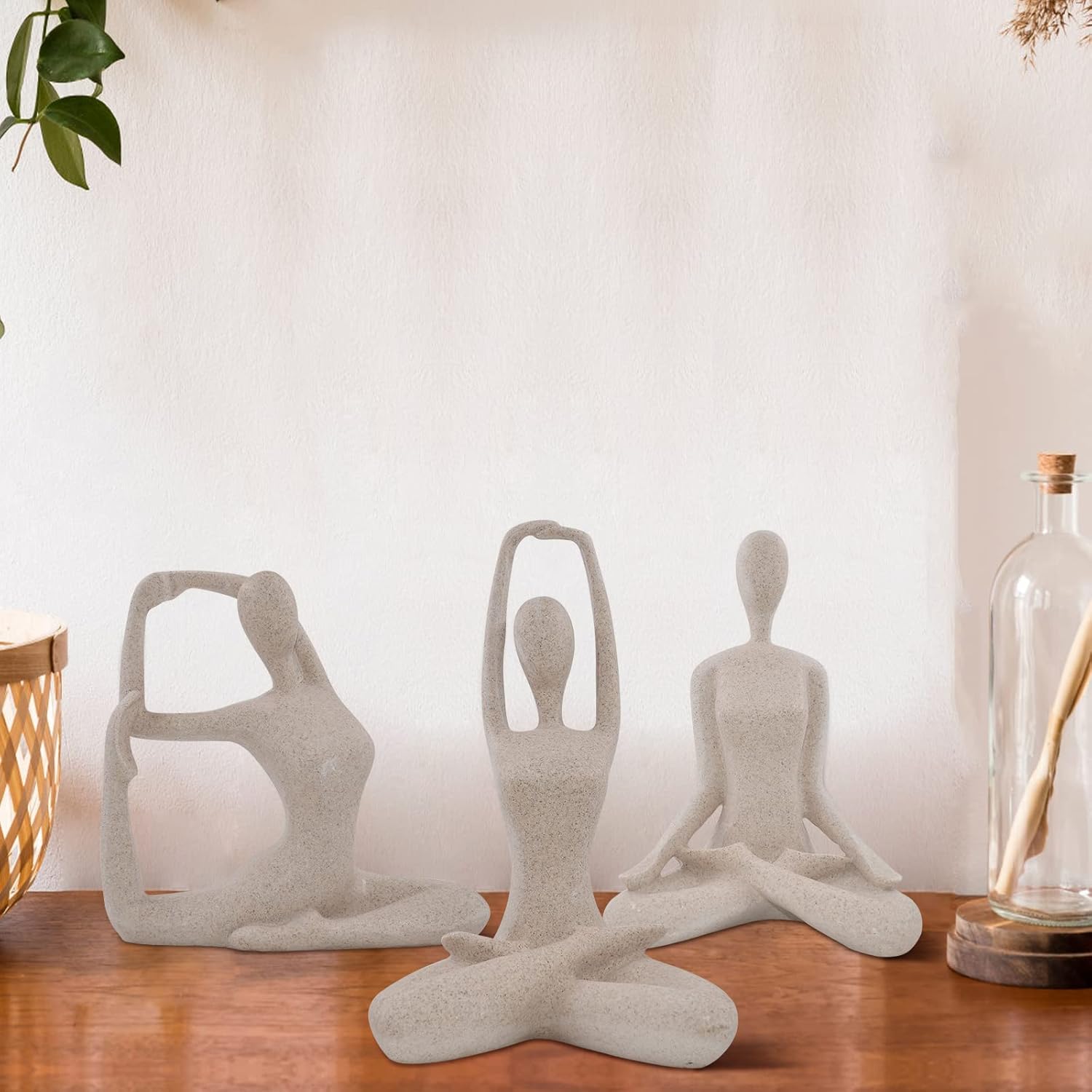 SIMONS SHOP Yoga Sculpture Desk Decor Figurine