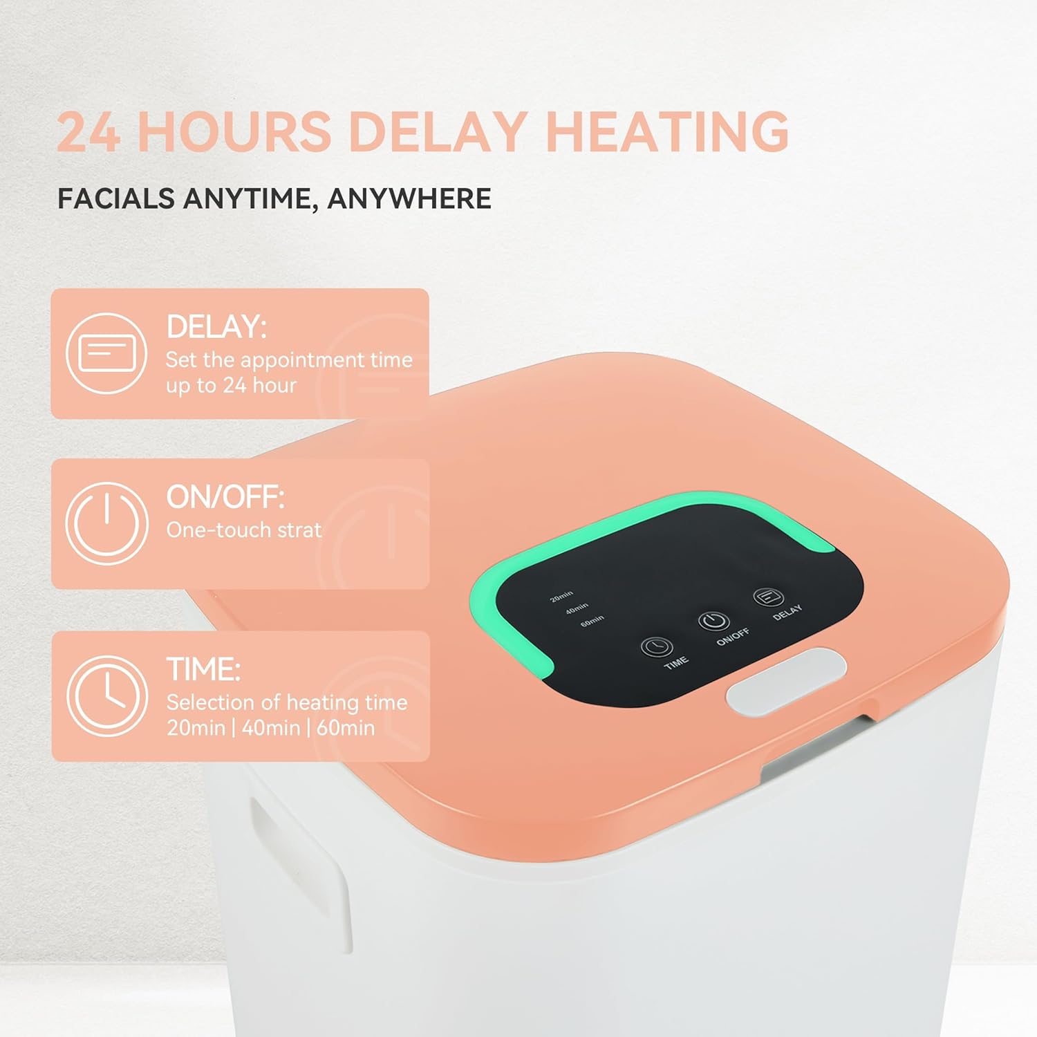 RESIMPLE Towel Warmer with LED Display and 3 Heating Modes