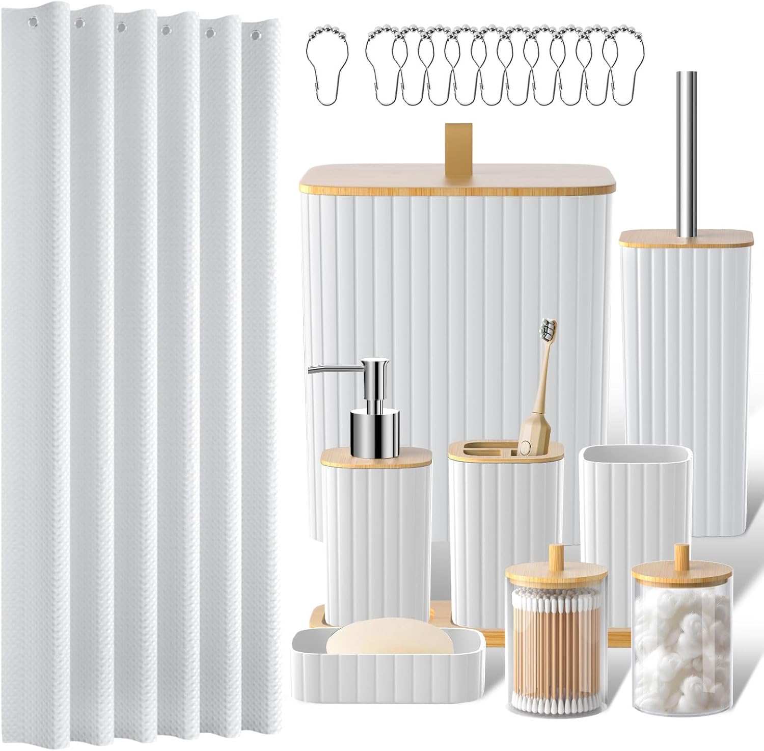 Z ZONAMA 22PCS Bathroom Accessories Set - Stylish Functional