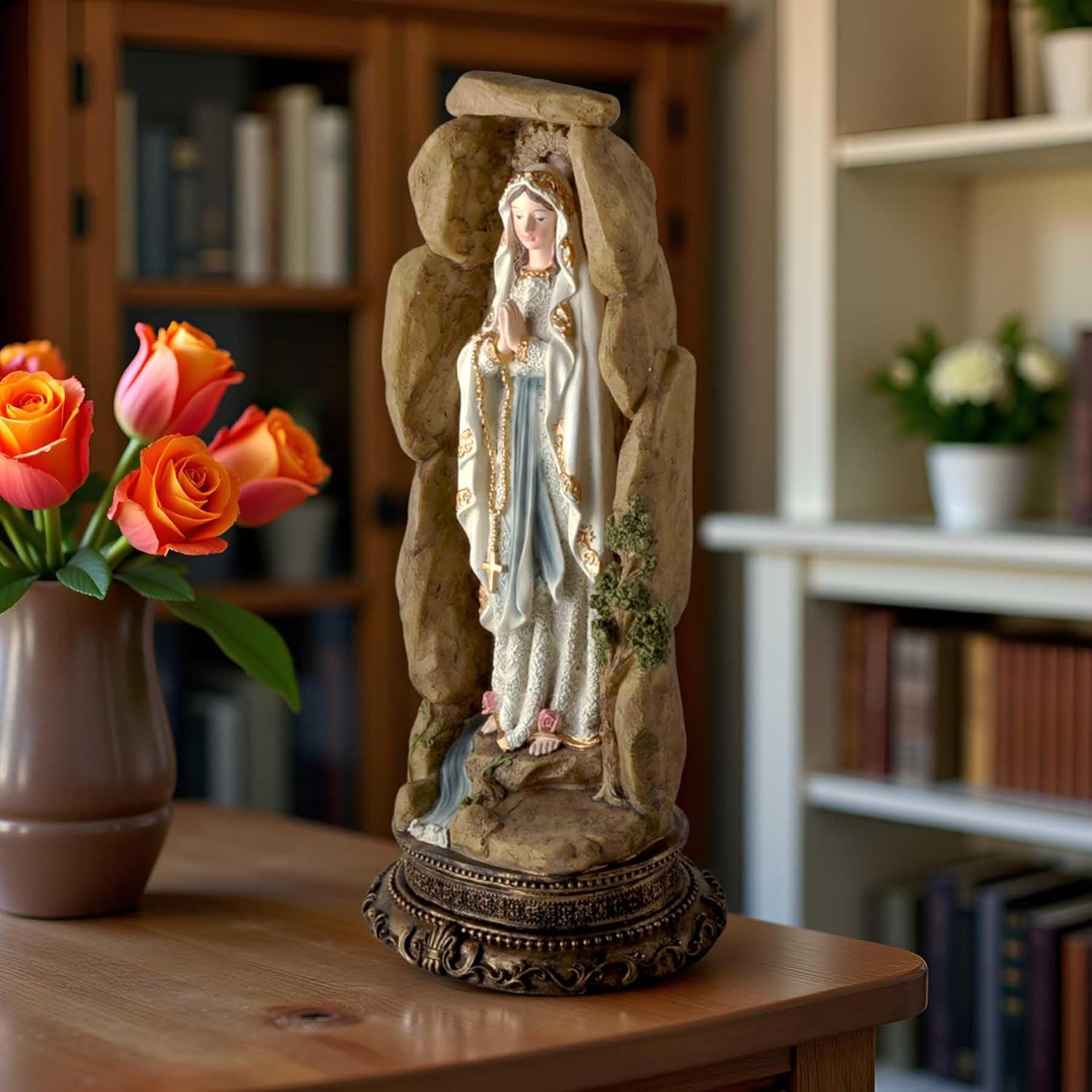 PlentifulHome Bleesed Virgin Mary Statue 125 Inch