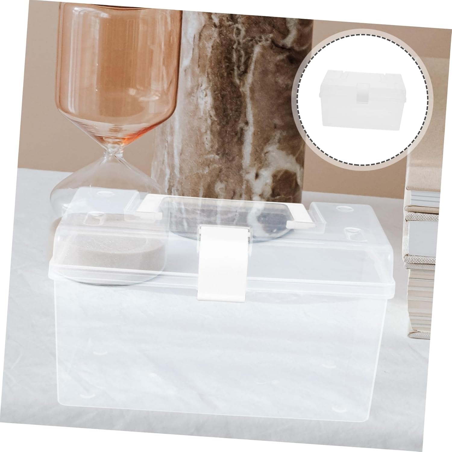 HOMOCONO Portable Medicine Cabinet Organizer with Buckle Design
