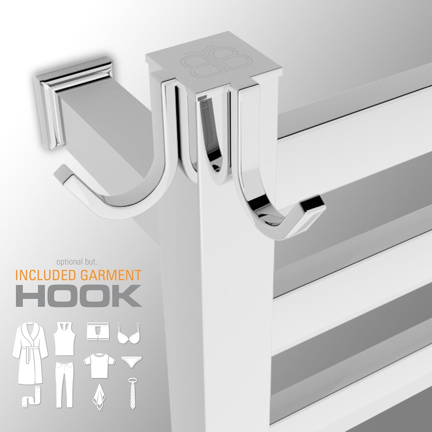 Brandon Basics Wall Mounted Electric Towel Warmer with Wi-Fi Timer